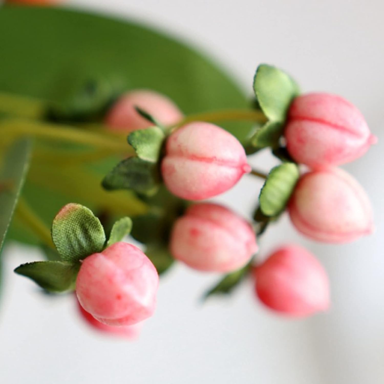 3Pcs Artificial Hypericum Berry Stem for Wedding Home Decor