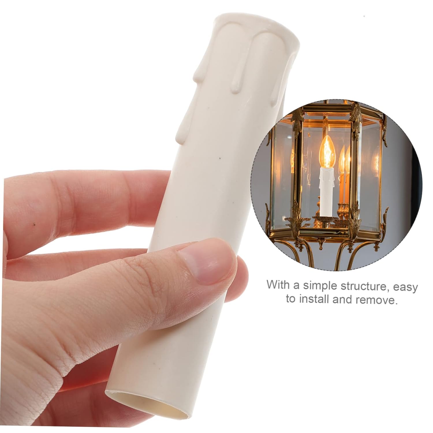 20pcs Decorative Candle Sleeves for Chandelier Socket Covers