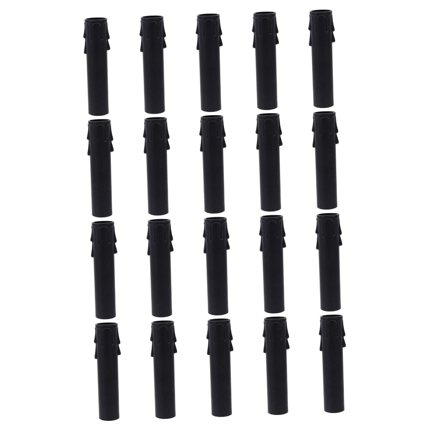 20pcs Teardrop Candle Sleeves for E12 Chandelier Base Socket Covers