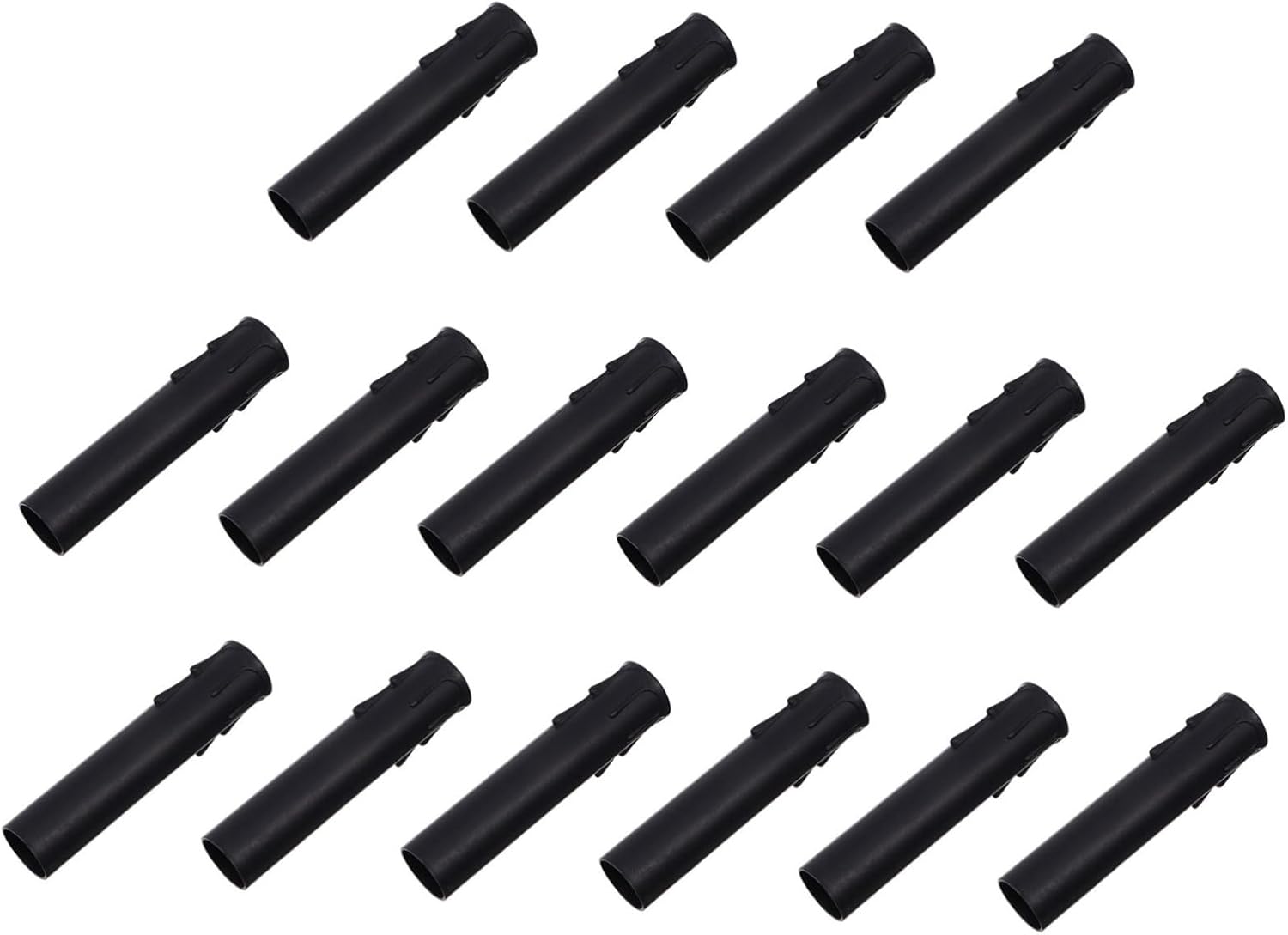 POPETPOP 20 Pcs Candle Chandelier Socket Covers Teardrop Design Plastic Sleeves