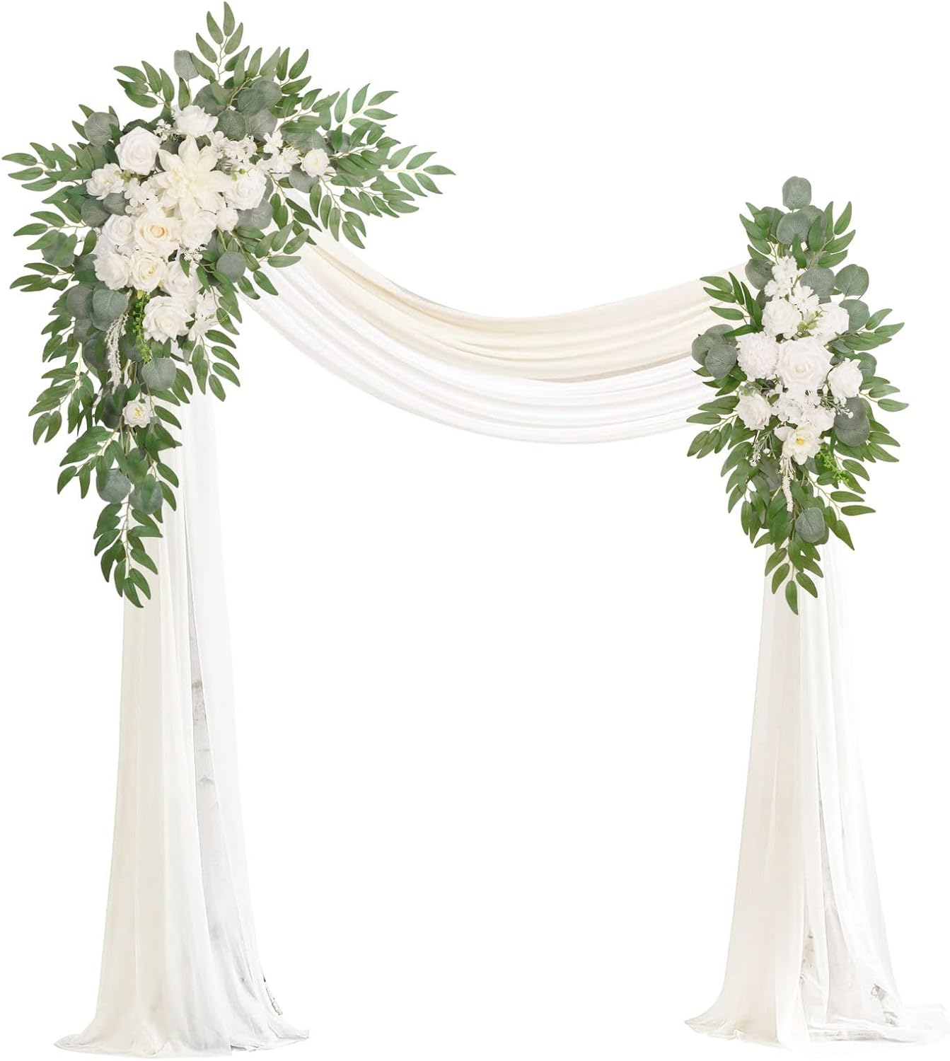 Artificial Flower Arch Kit 4-Piece Wedding Decor