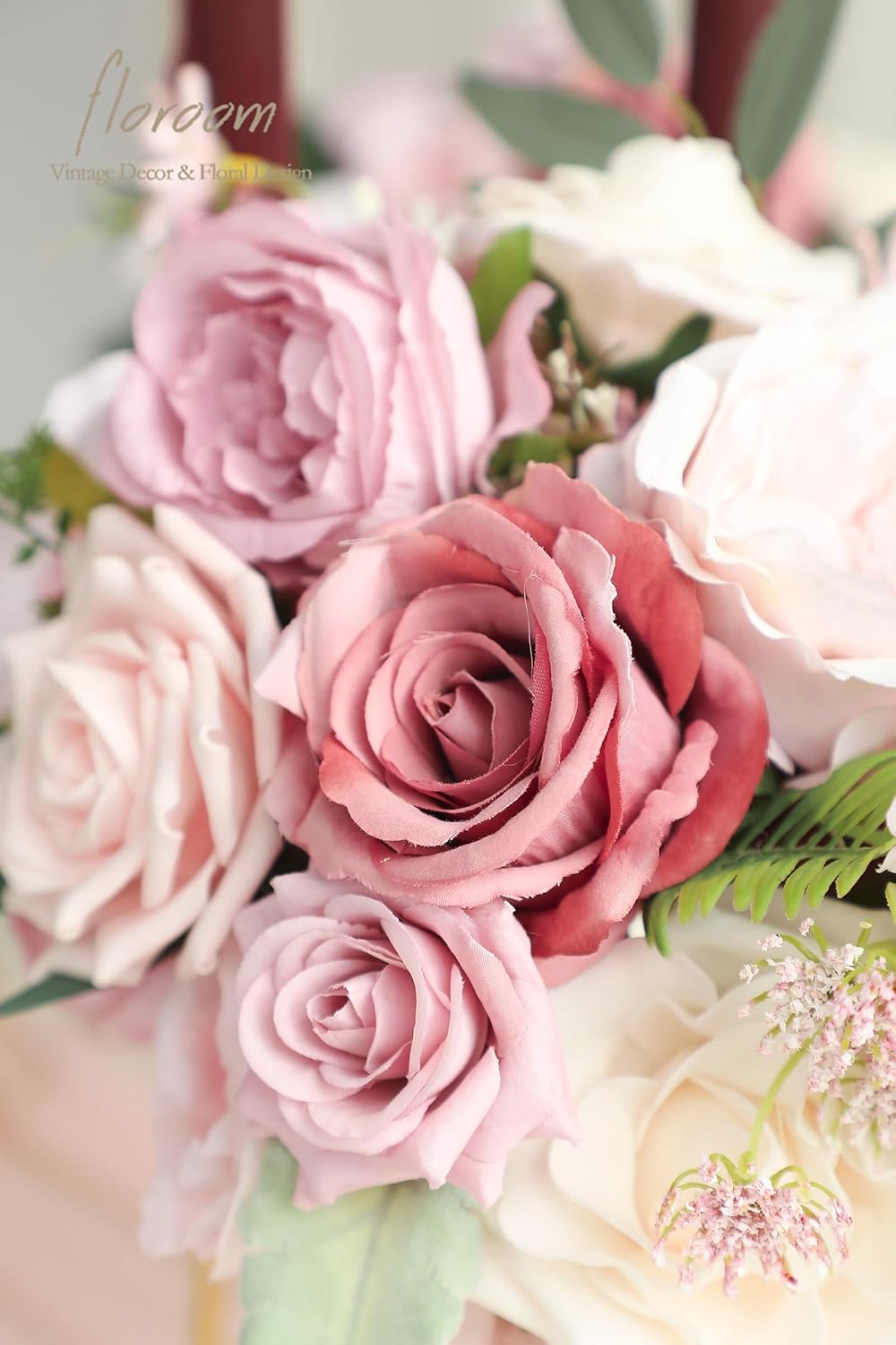 Floroom Dusty Rose Artificial Flowers Set