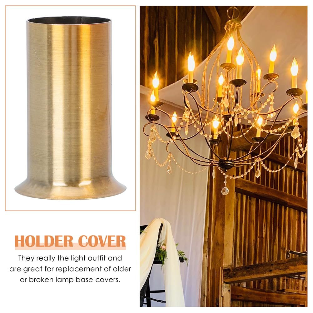 12 Pcs Iron Candle Sleeve Covers for Chandeliers