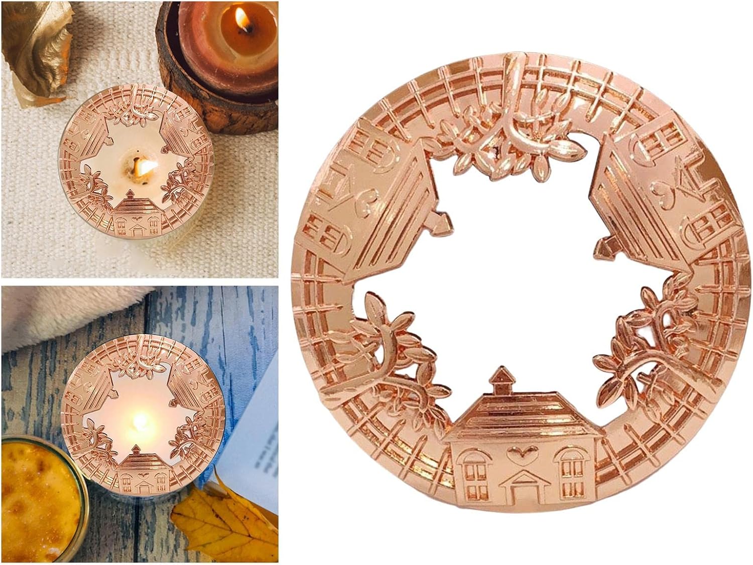 3X Candle Topper Lid for Jar Candles Decor Collection