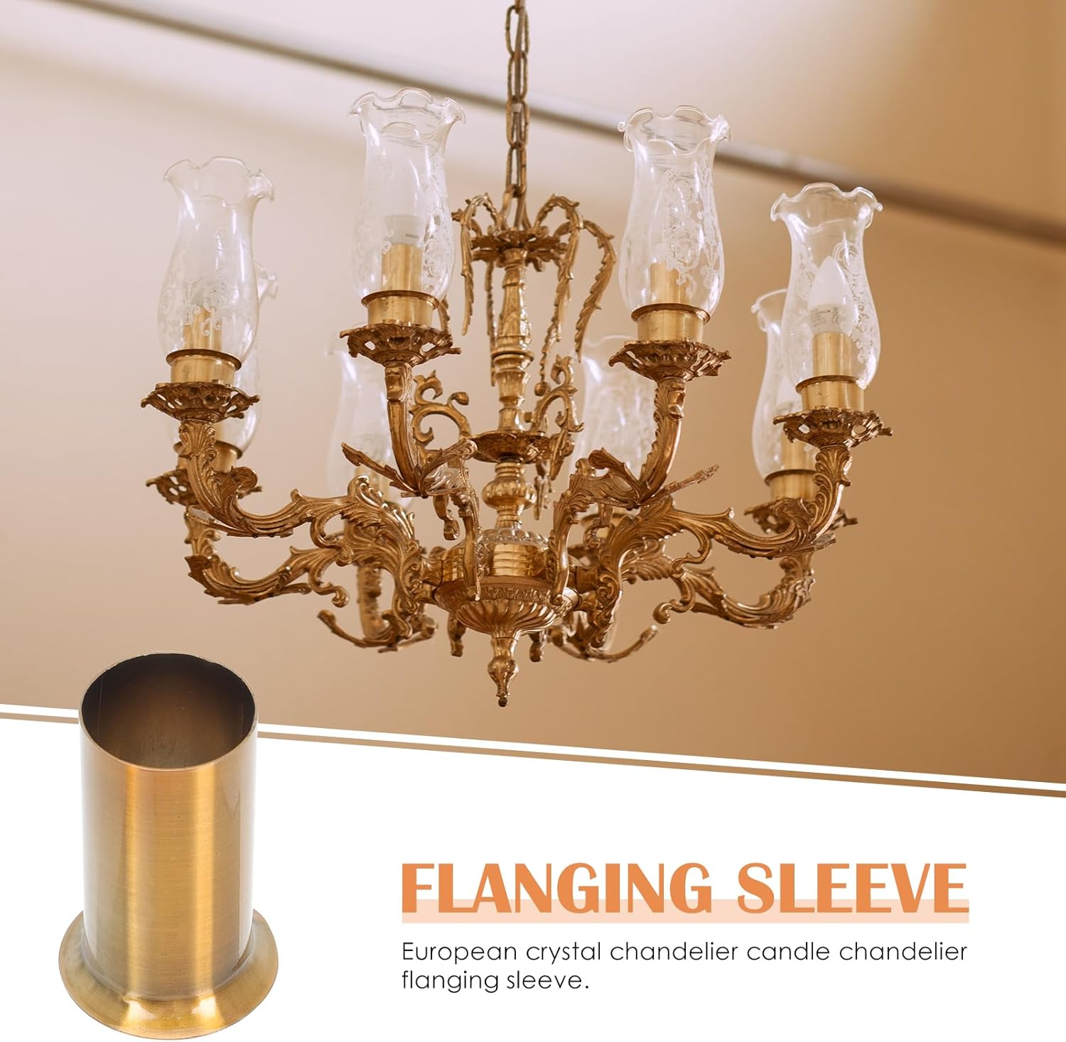 10Pcs Iron Candle Covers for Chandeliers
