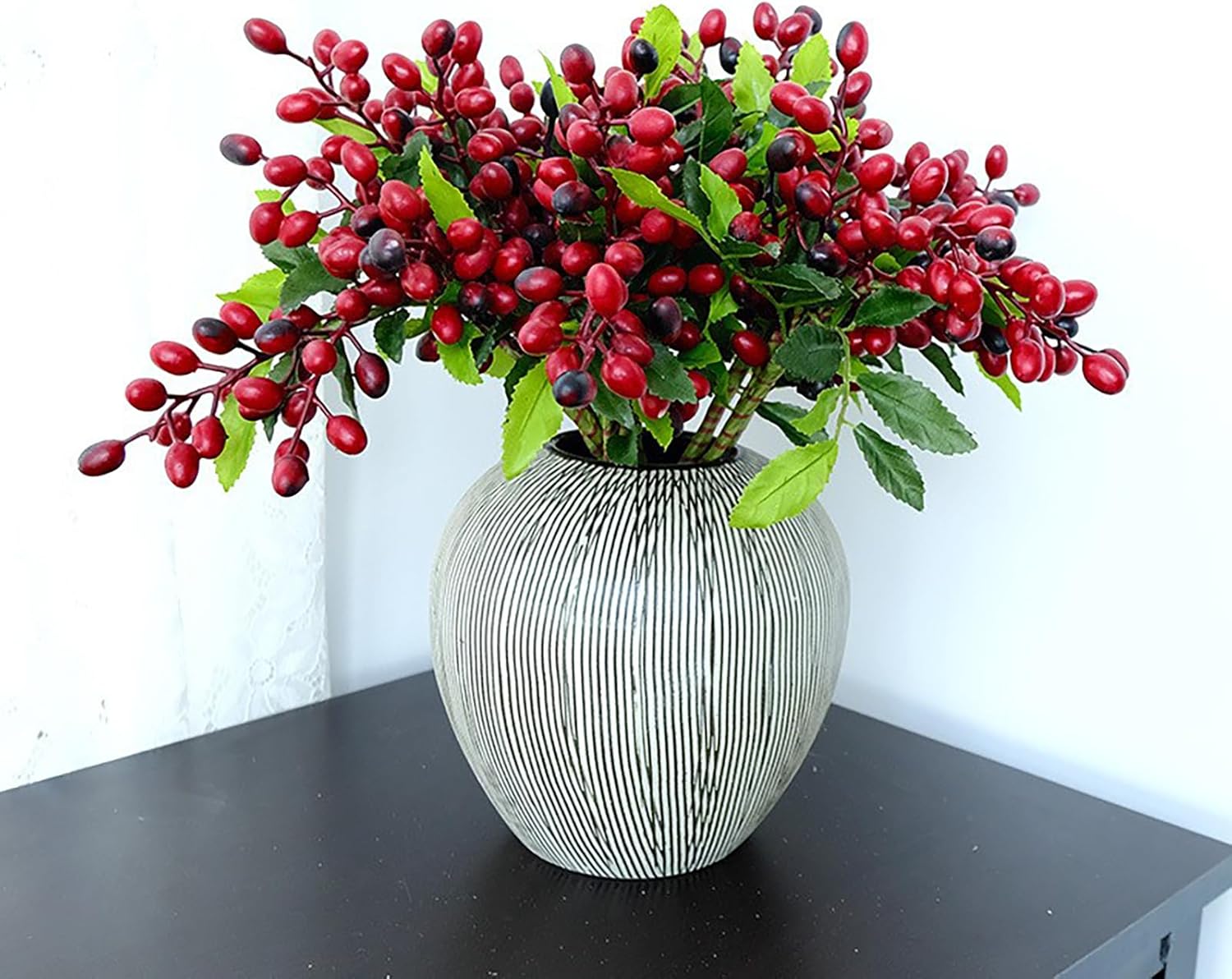 4PCS Artificial Olive Branches with Berries