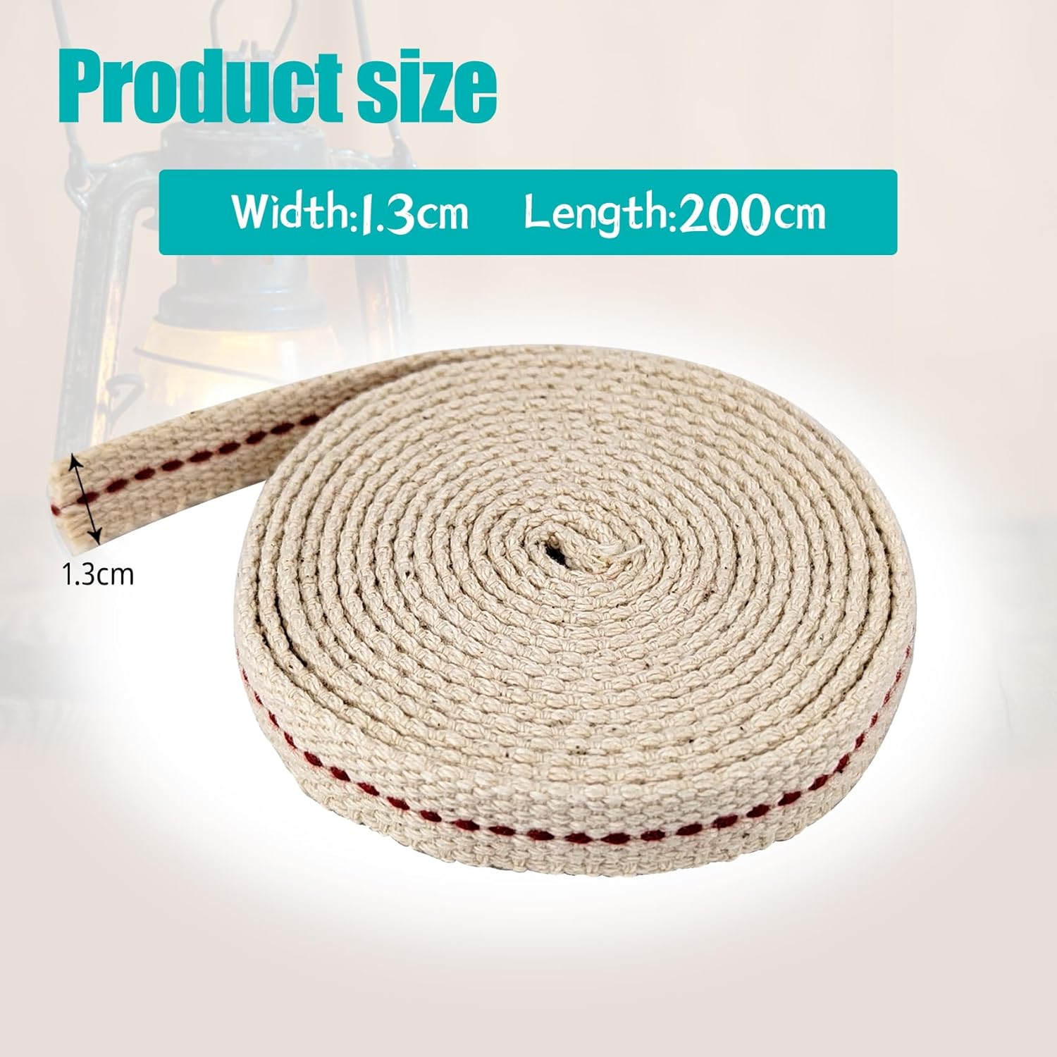 2 Roll Oil Lamp Wick 13 Feet 12 Inch Cotton Wick Replacement