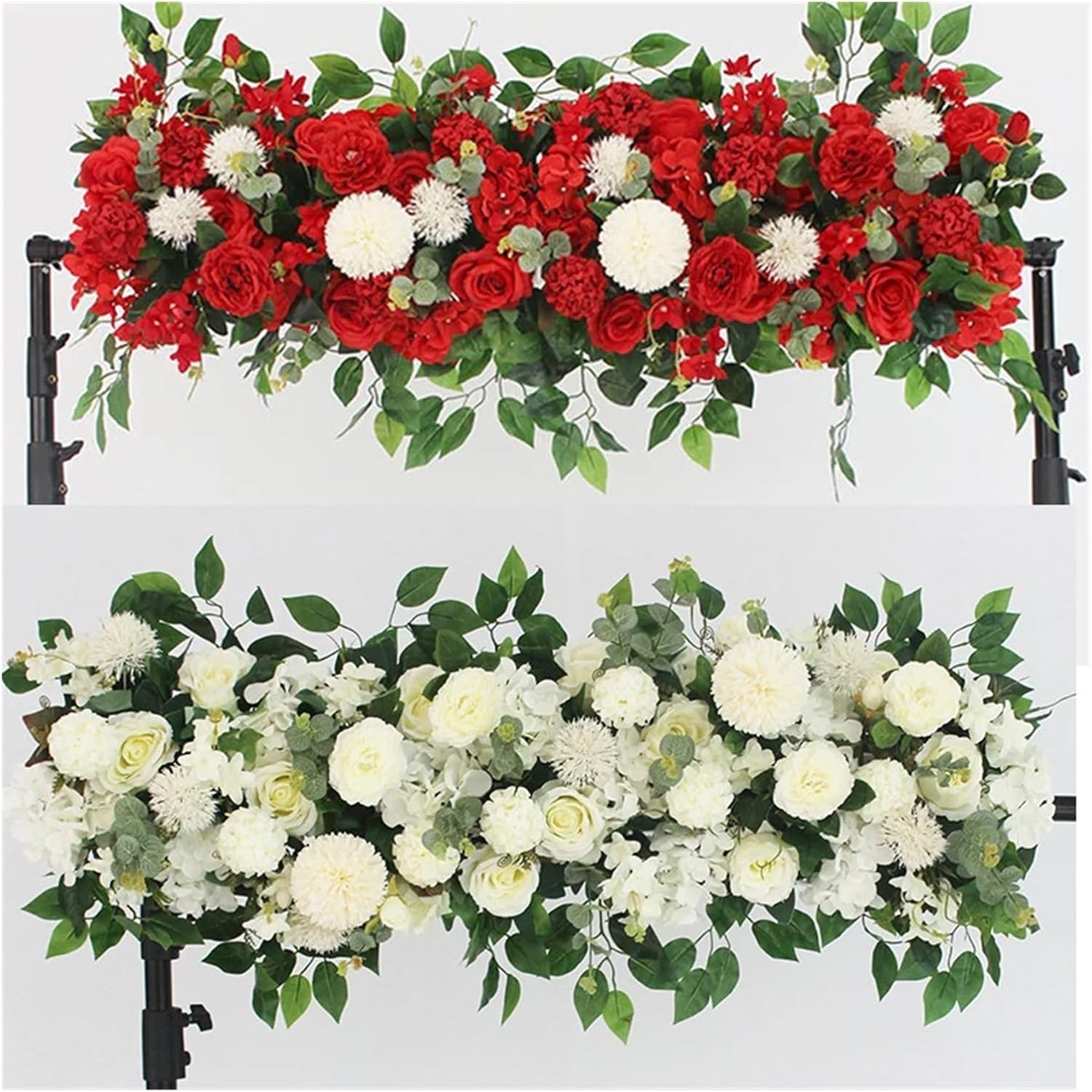 100cm Pink Artificial Peony Rose Flower Decor Wall Arch