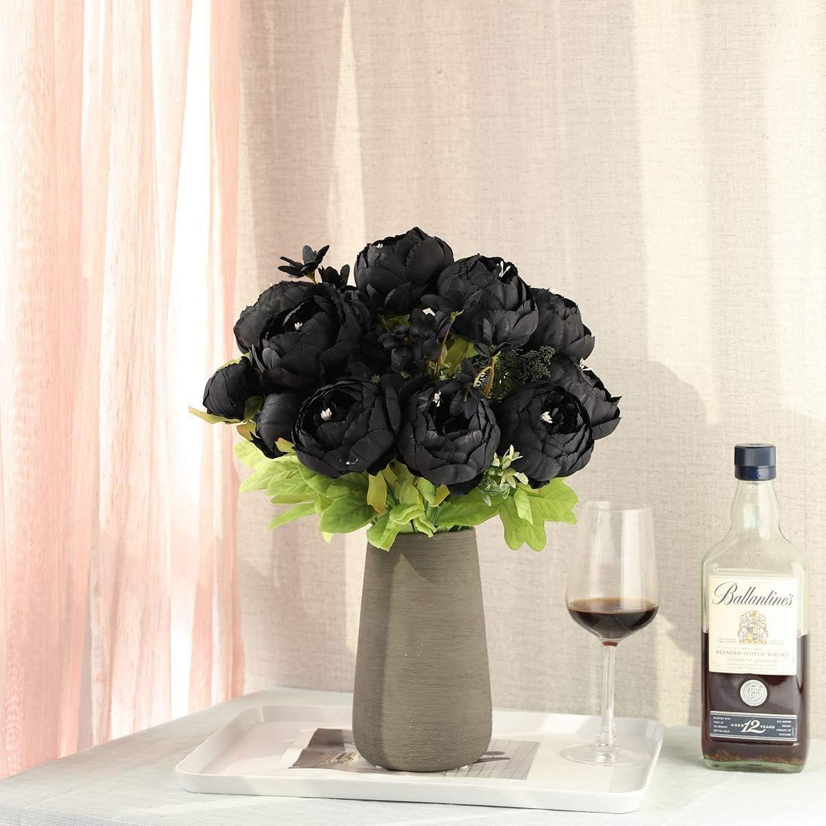 Higfra Artificial Flowers 50 Stems Realistic Roses