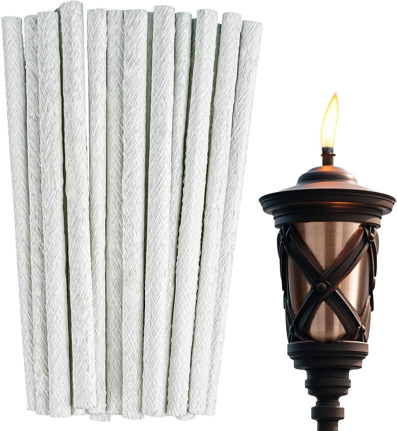 Sukh Fiberglass Oil Lamp Wicks 20 Pcs 12 Inch x 985 Inch