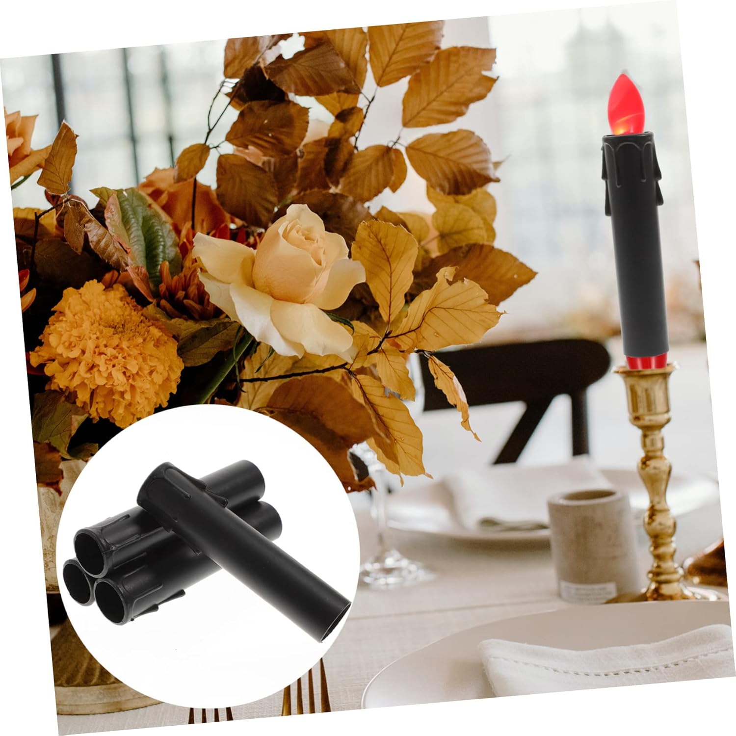 NUOBESTY 20pcs Drip Candle Socket Covers for Chandeliers