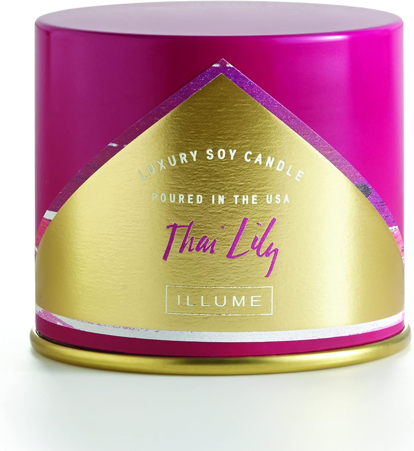 ILLUME Thai Lily Soy Candle in Vanity Tin Pink 118 oz