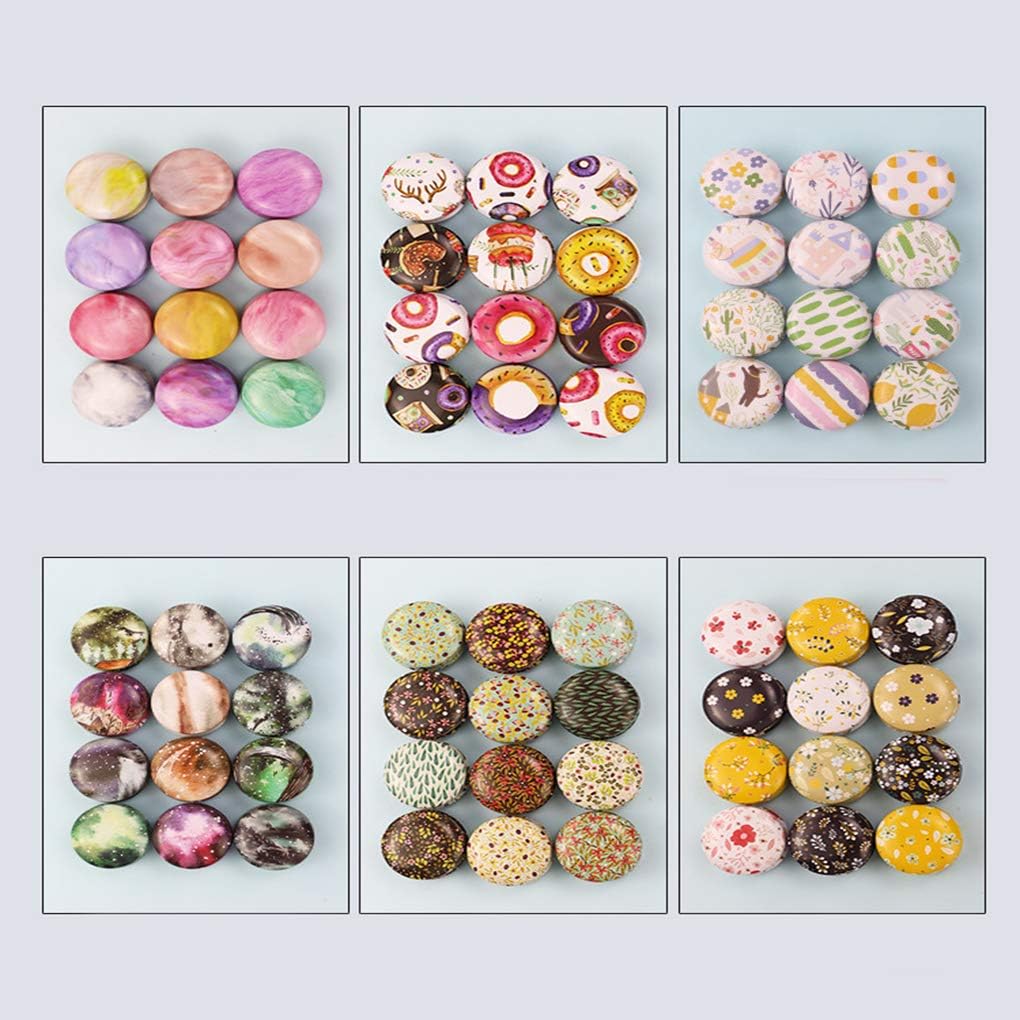 Rolin Roly 12Pcs Mini Aluminum Candle Travel Tins with Lids