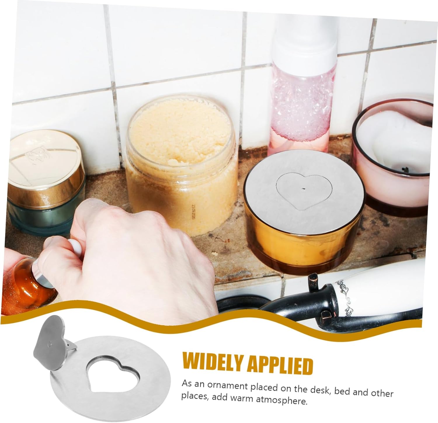 STOBAZA Jar Topper Lid Shade for Candle Jars
