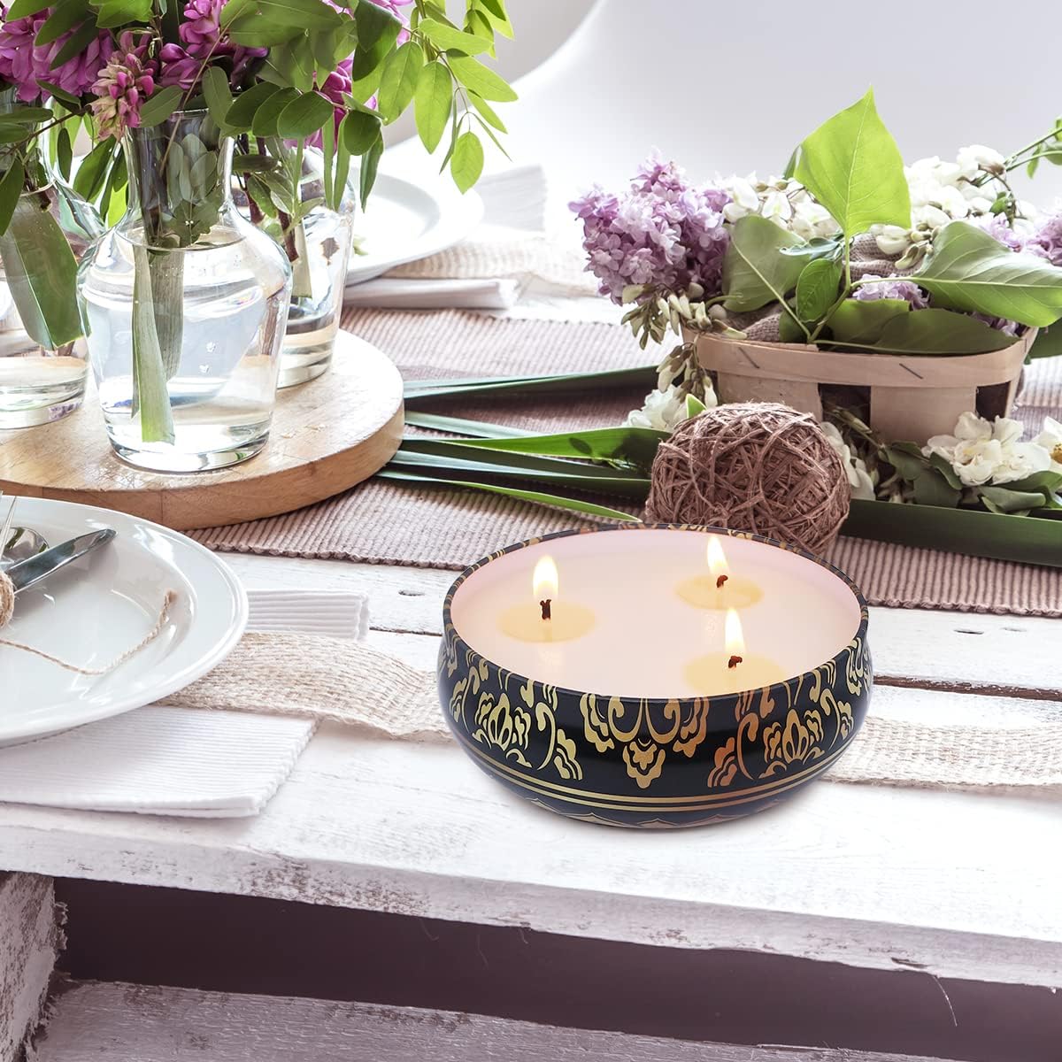 Niky 3-Pack Citronella Candles for Outdoor Indoor Use