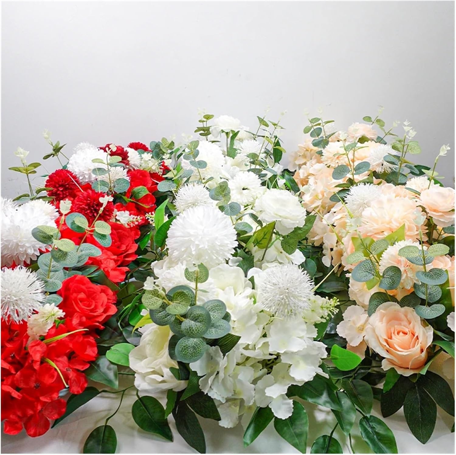100cm Pink Artificial Peony Rose Flower Decor Wall Arch