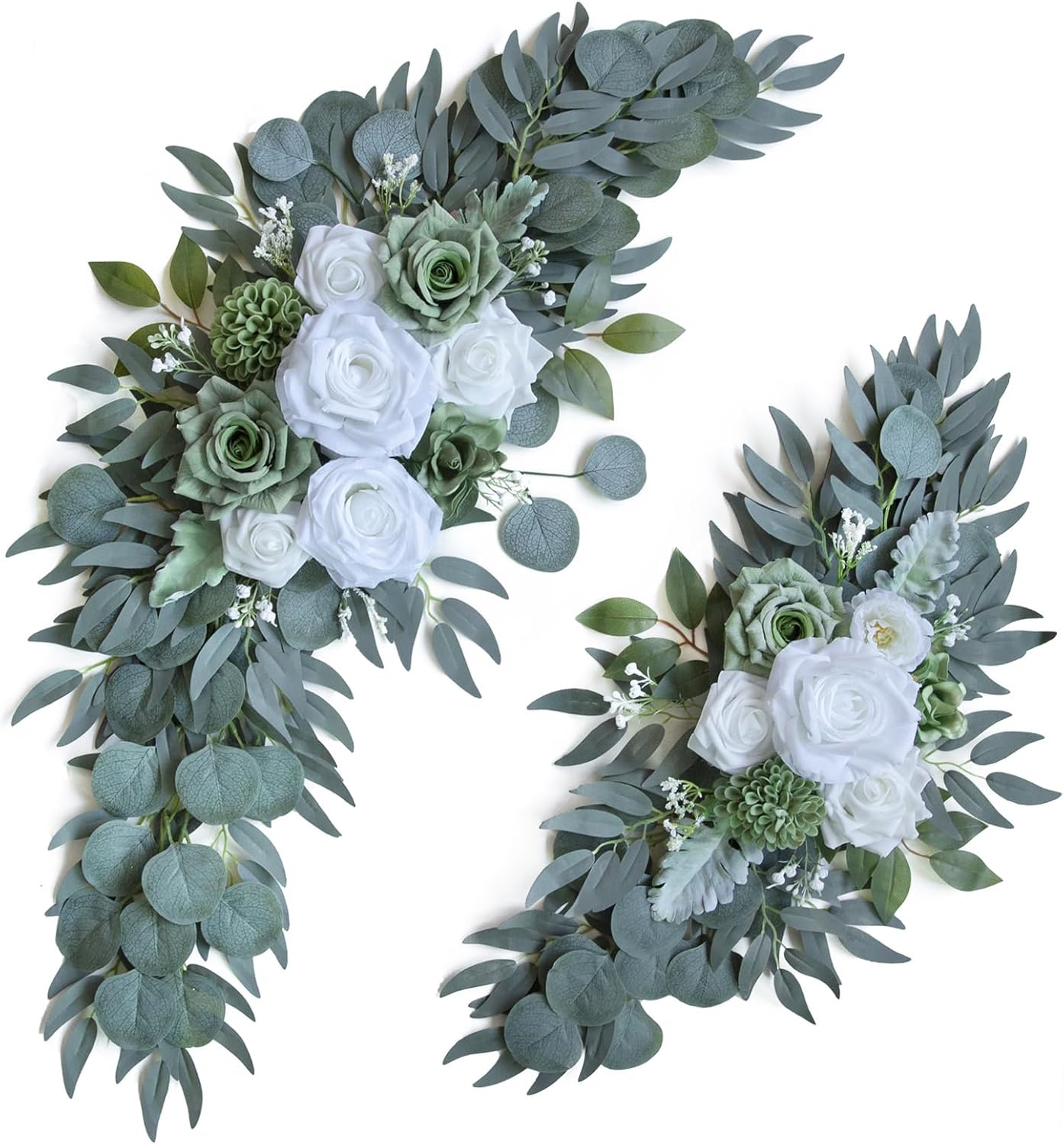Ponatia Wedding Arch Flowers Pack of 2 Sage Green