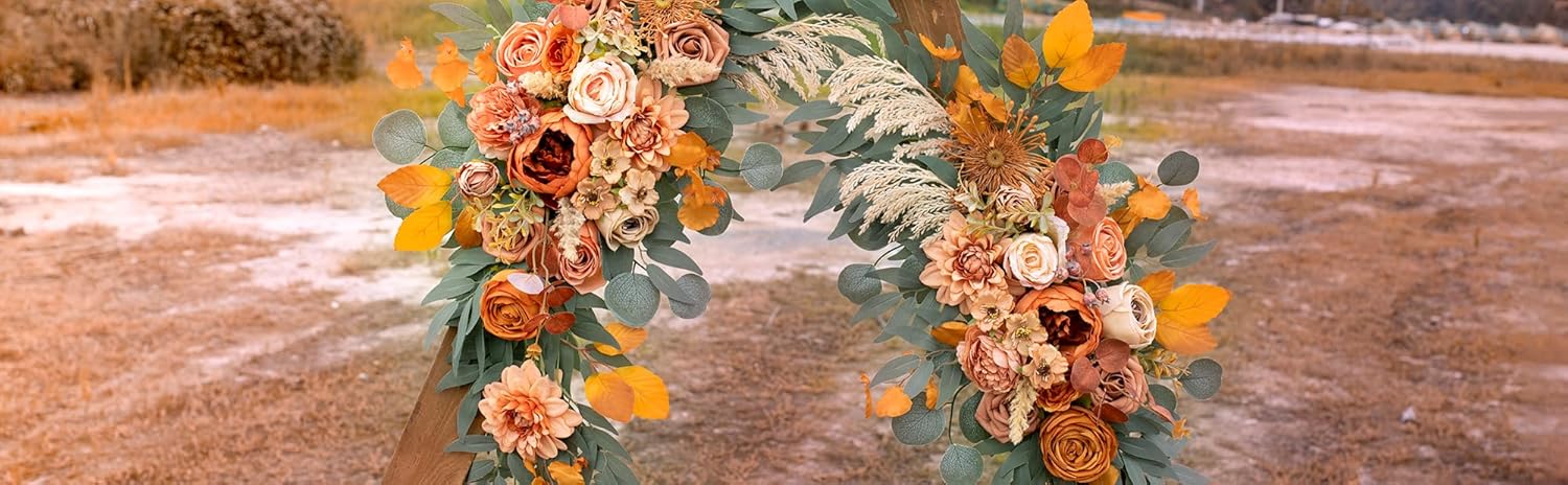 Lisuun Wedding Arch Flowers Pack of 2