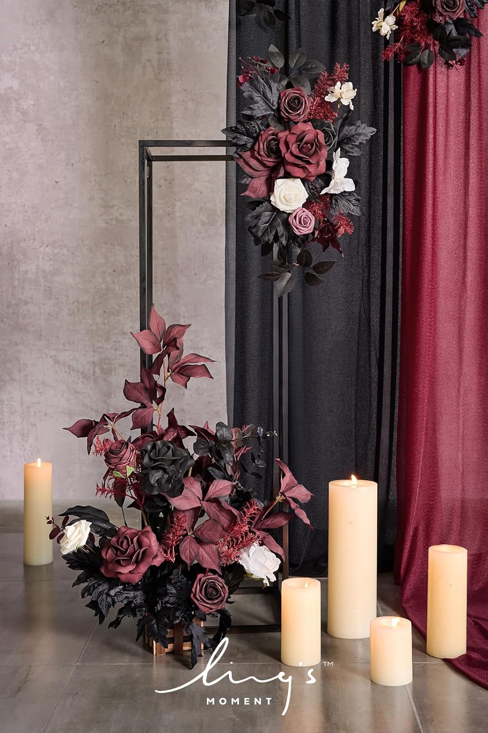 Lings Moment 175 Inch Artificial Flower Arrangements 4pcs Wedding Decor