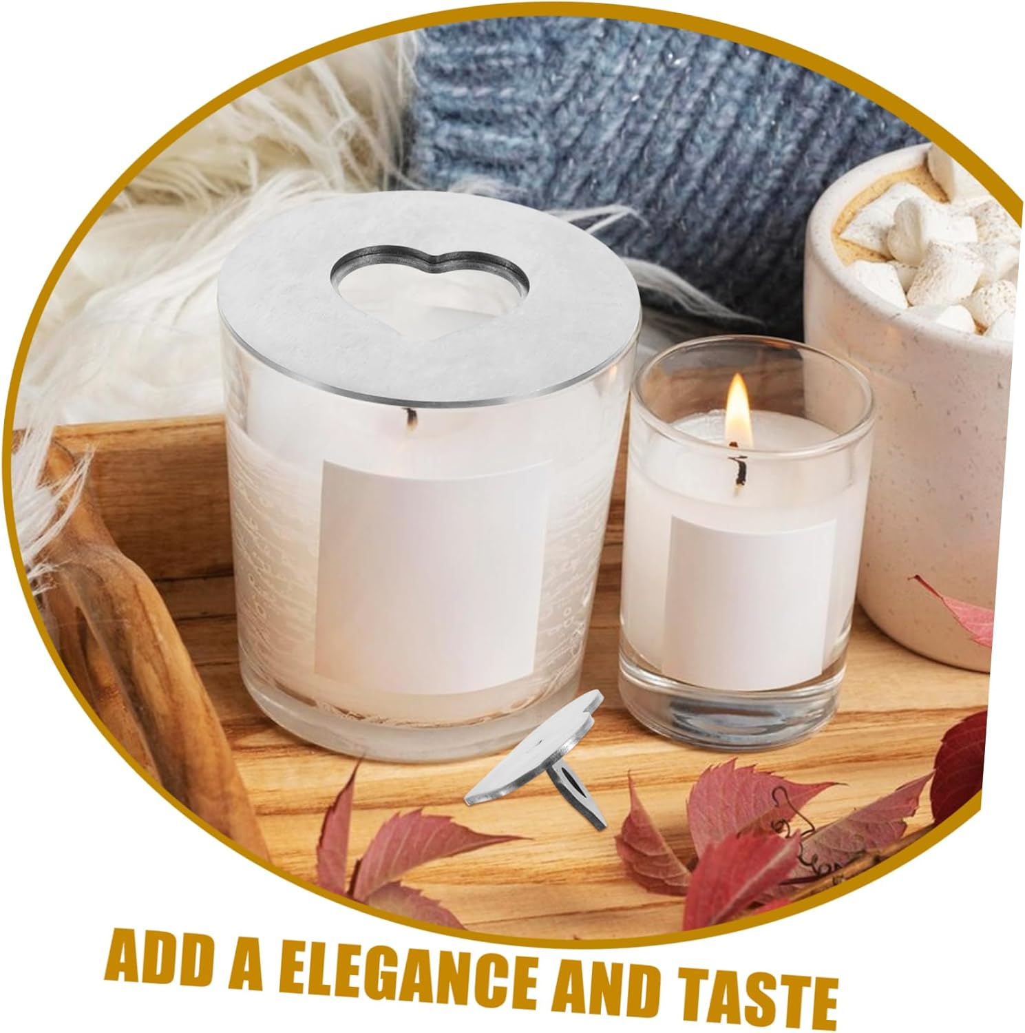 Zerodeko Candle Jar Lid Shade Cover