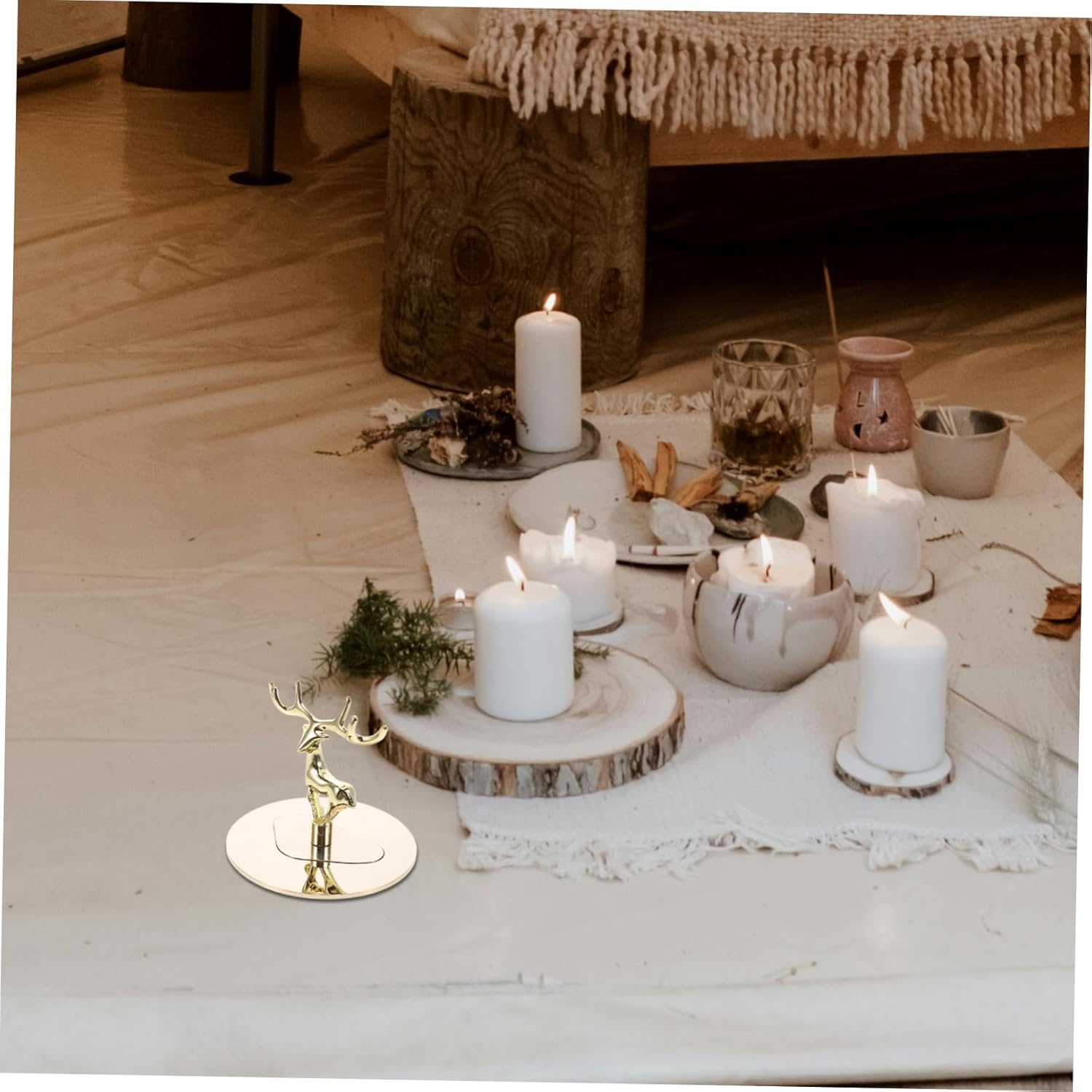 Metal Aromatherapy Candle Cover Lid Scented Candle Socket