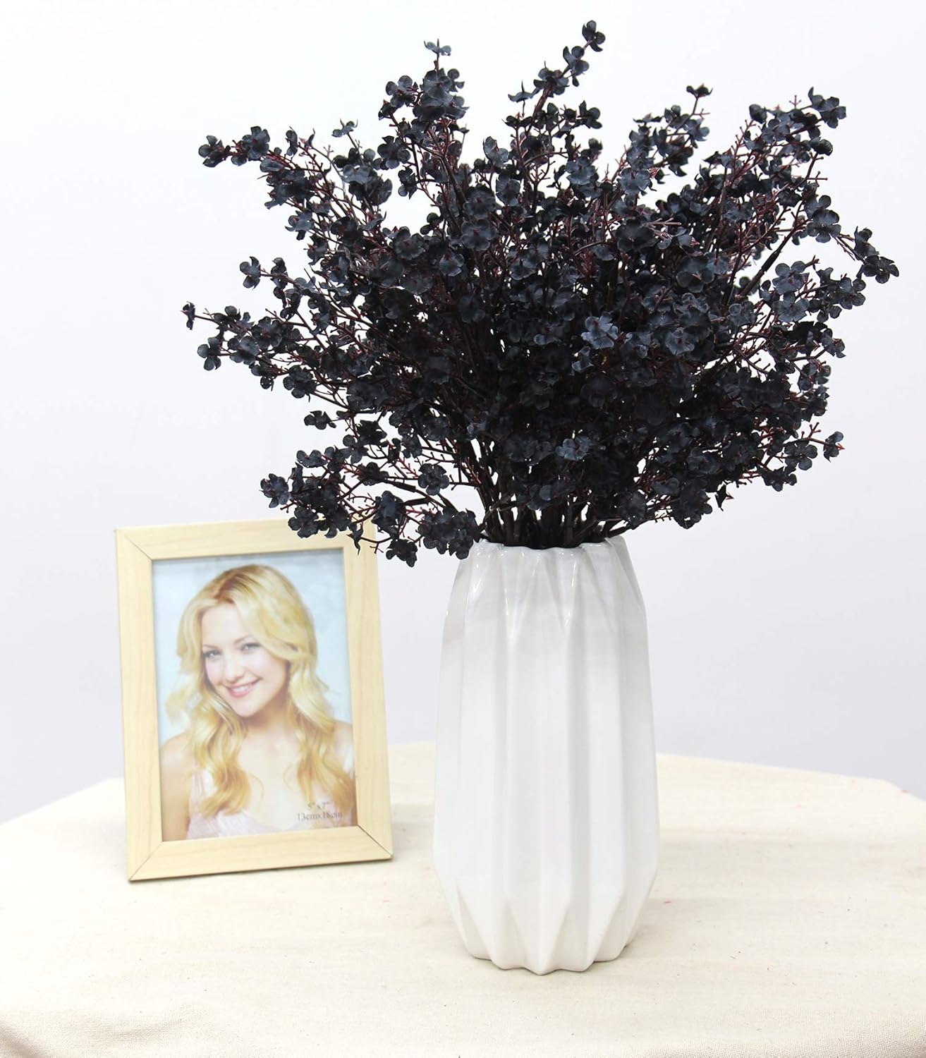 Jaky Global Artificial Flowers 12pcs Black Babys Breath Decor