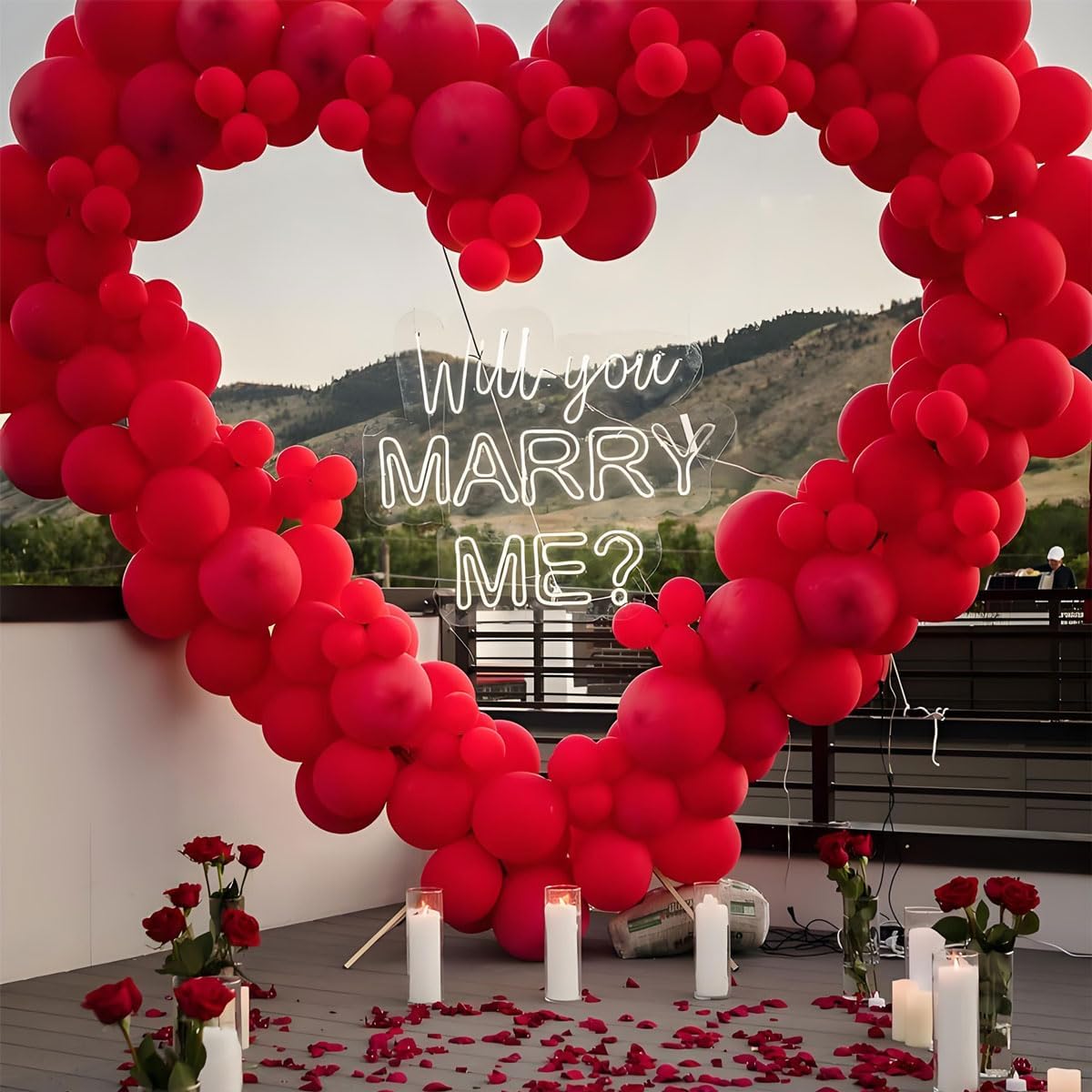 200Pcs Silk Rose Petals Burgundy for Valentine Decorations