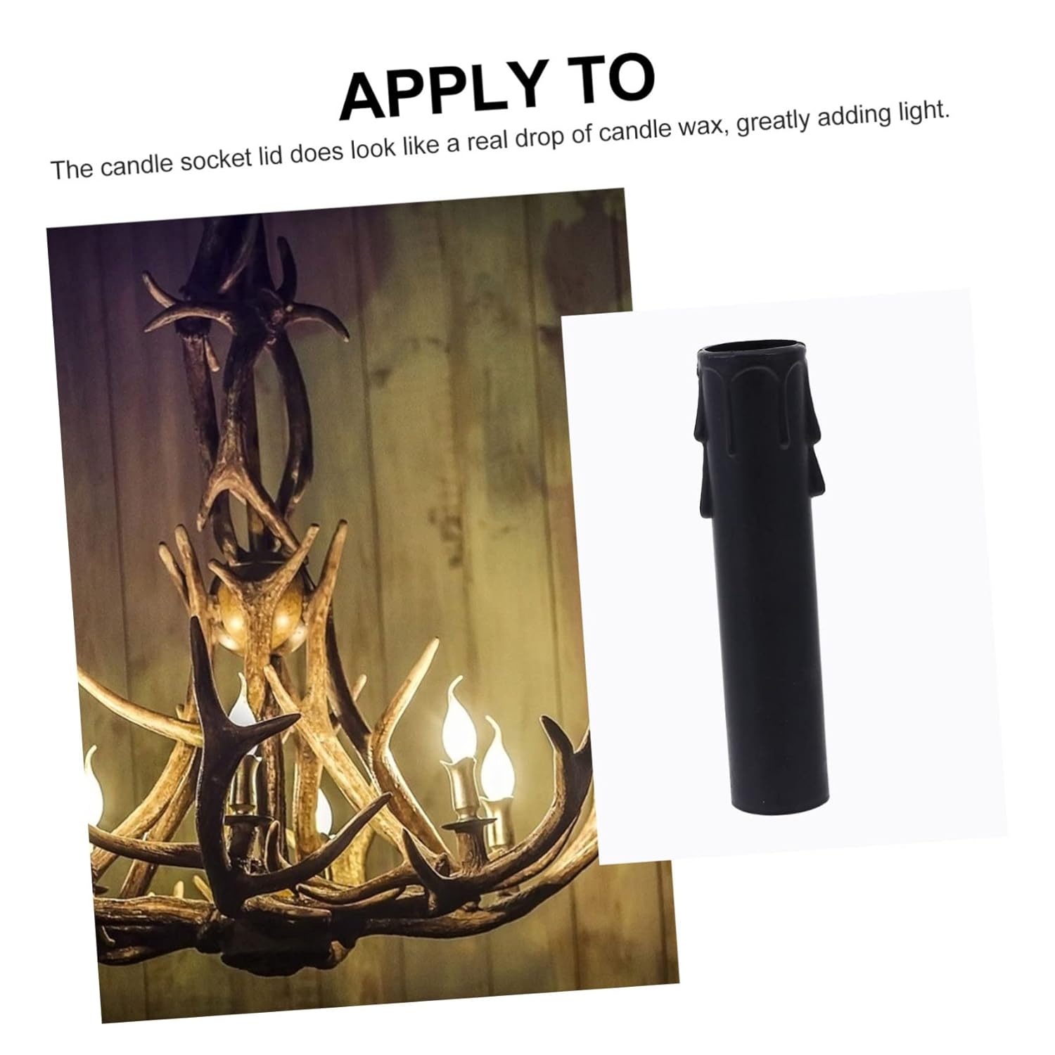 20Pcs Fire Retardant Candle Socket Covers for Chandeliers