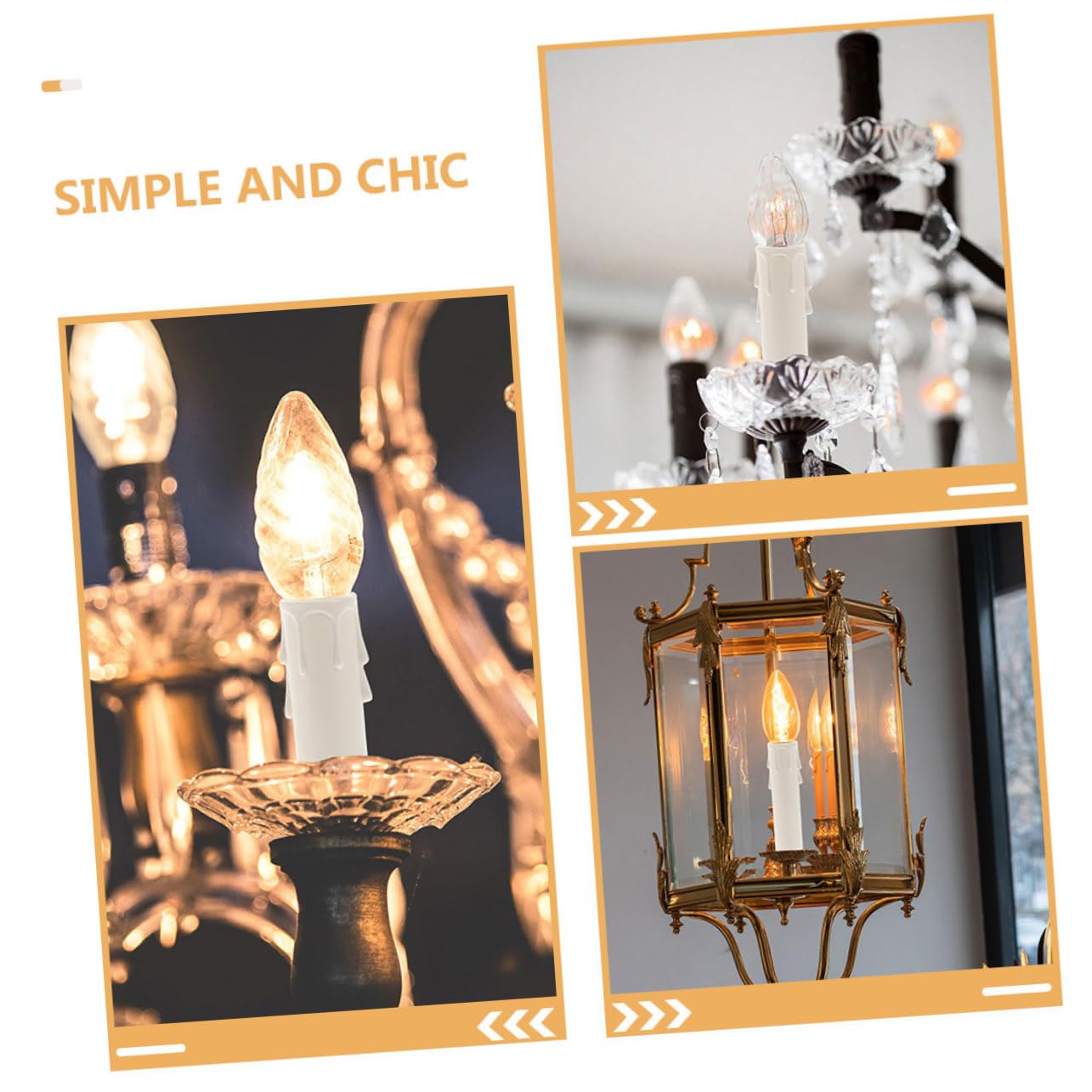 Happyyami 15pcs Chandelier Candle Sleeves Plastic Covers for Votive Holders