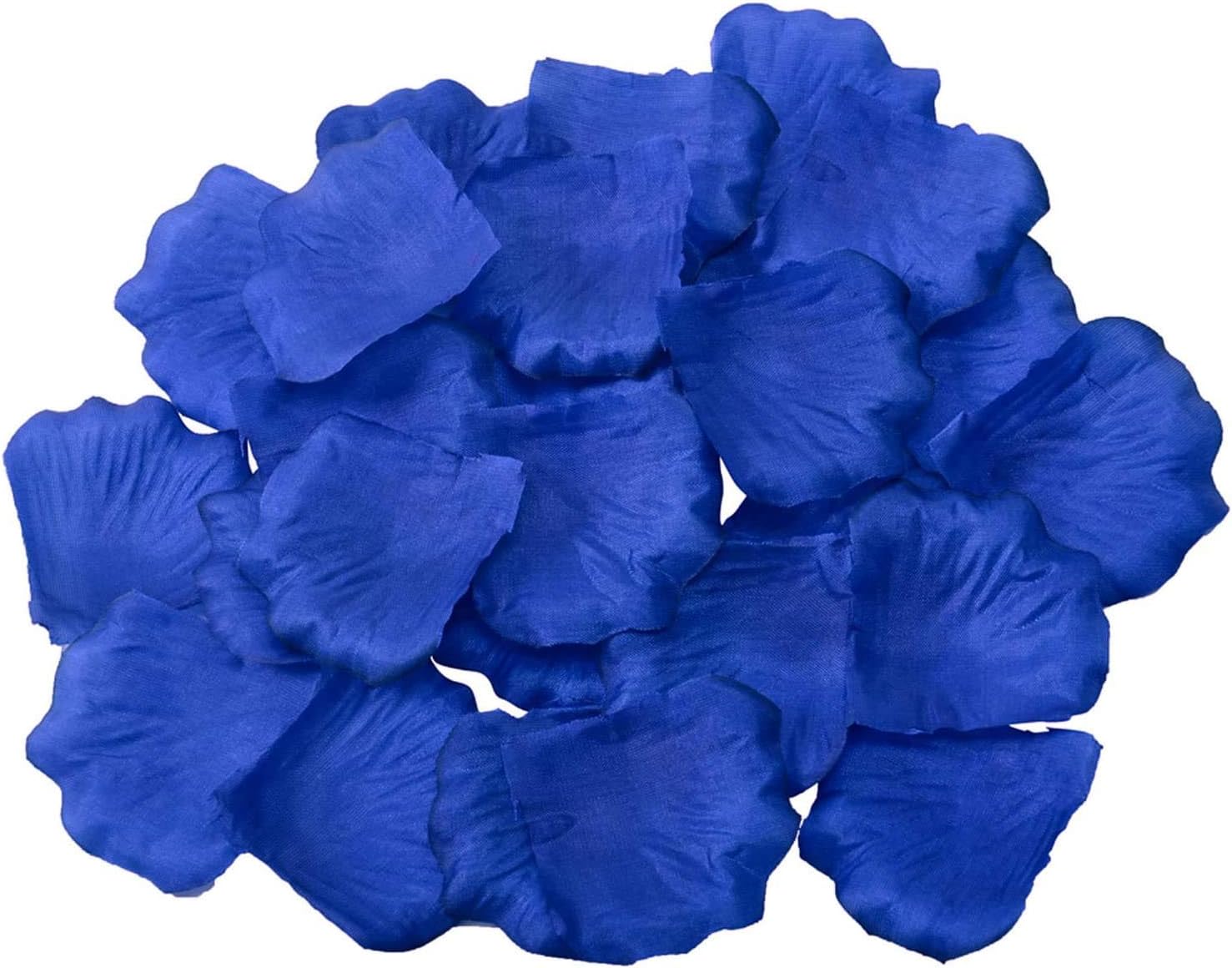 Zymise Artificial Rose Petals 1200pcs Navy Blue Pink White