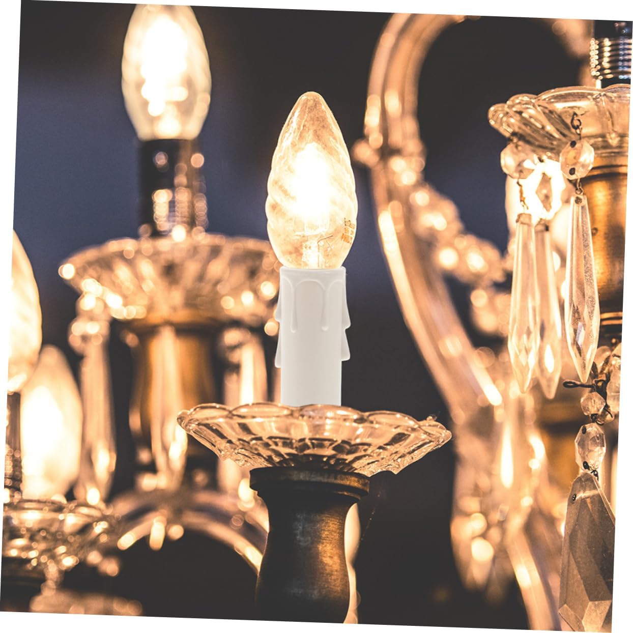 IMIKEYA Candle Covers for Chandeliers 20pcs