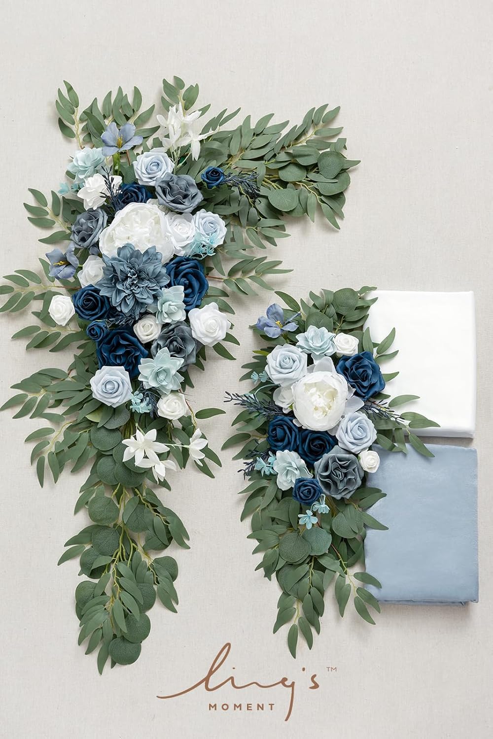 Lings Moment Artificial Wedding Arch Flowers Kit