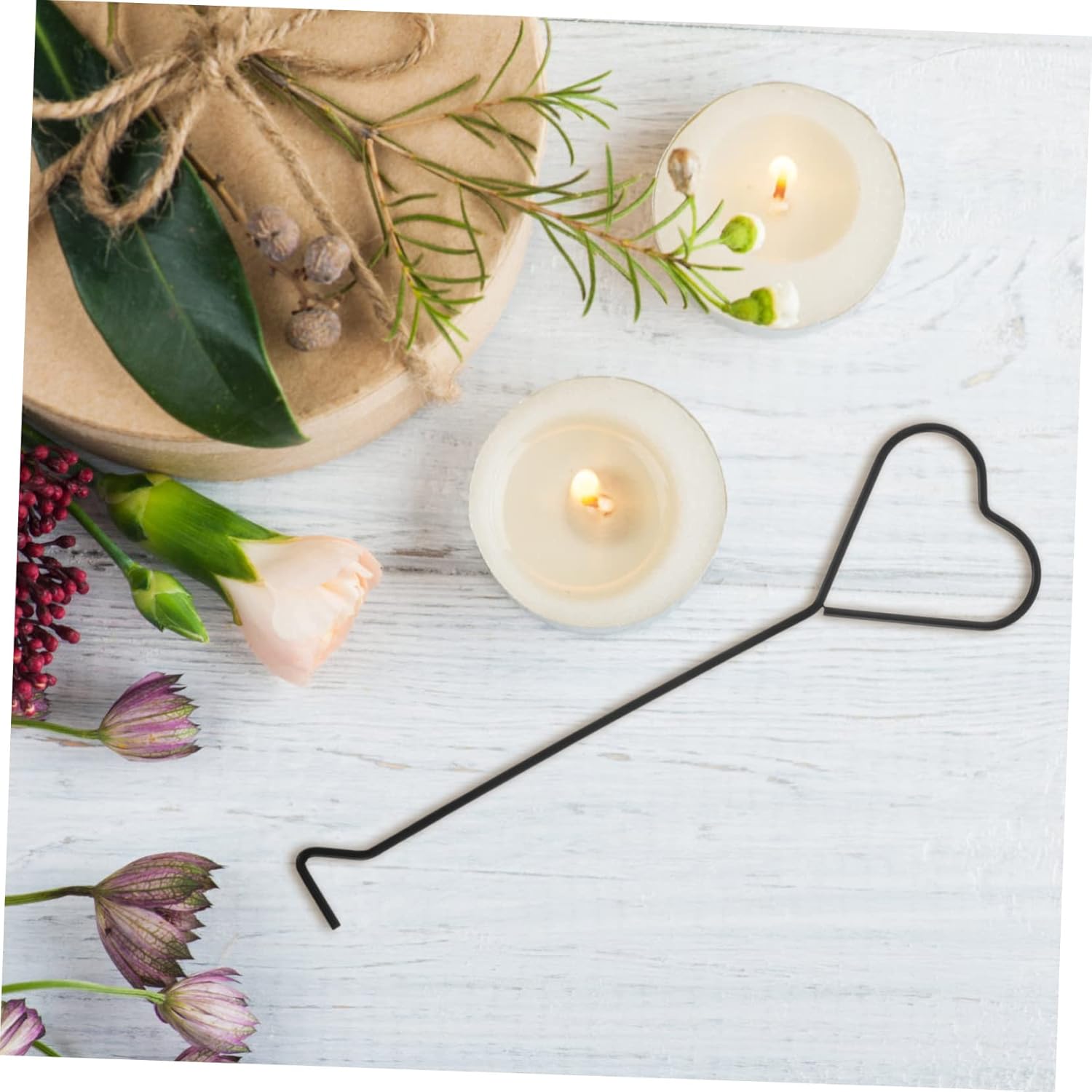 4pcs Heart Design Iron Candle Wick Tools Set