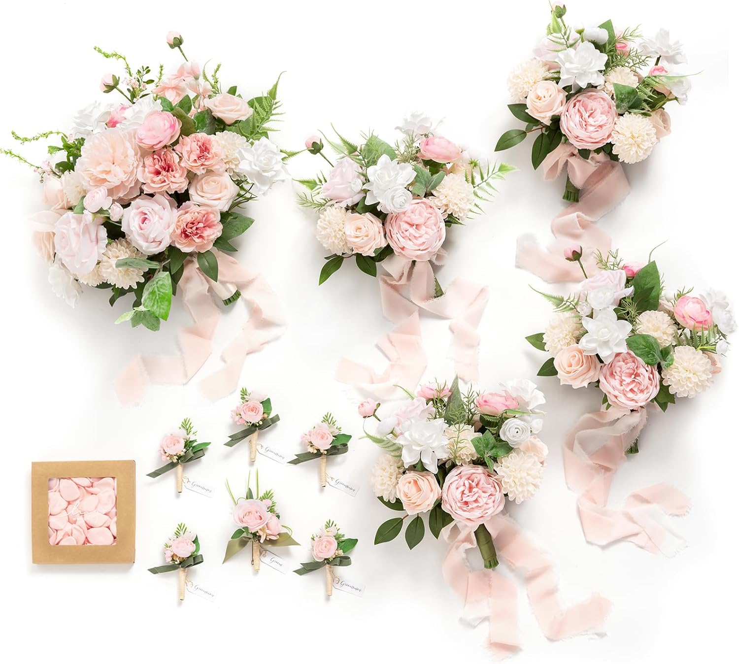 Lings Moment Blush Pink Artificial Flower Set