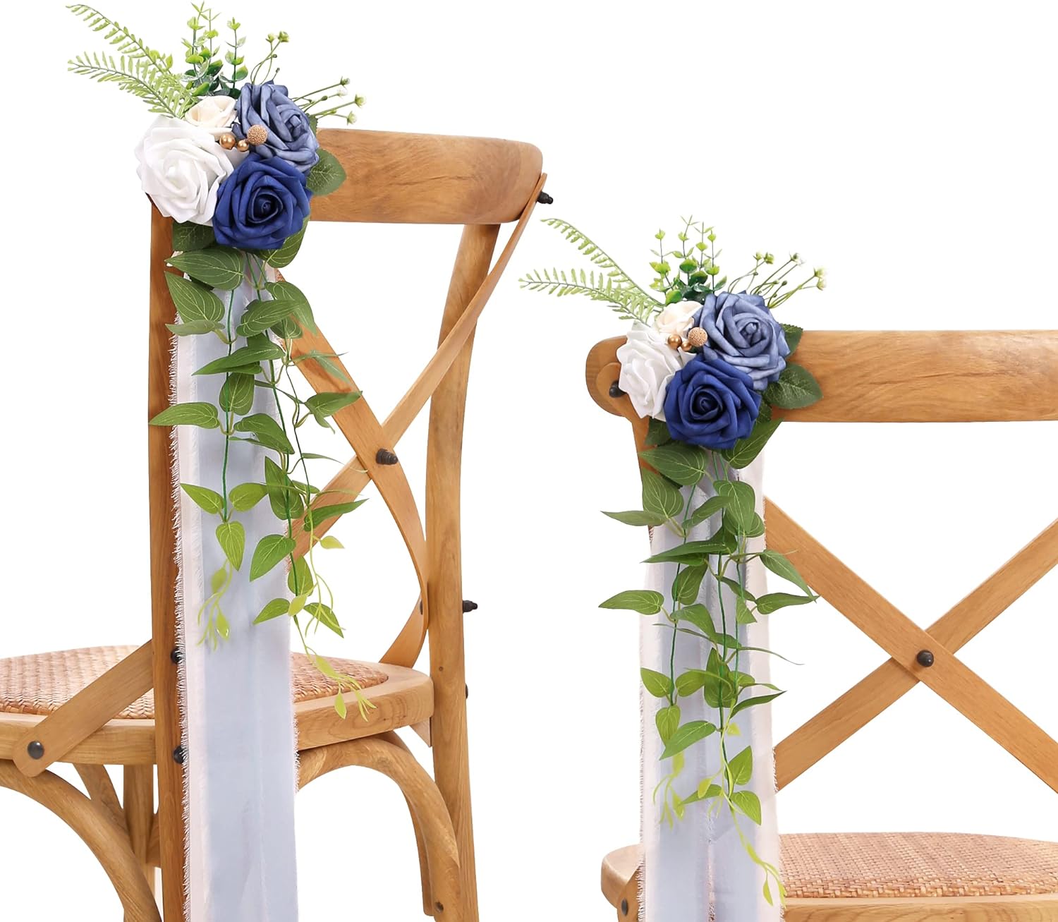 DORIS HOME Wedding Aisle Decorations Pew Flowers Set of 10
