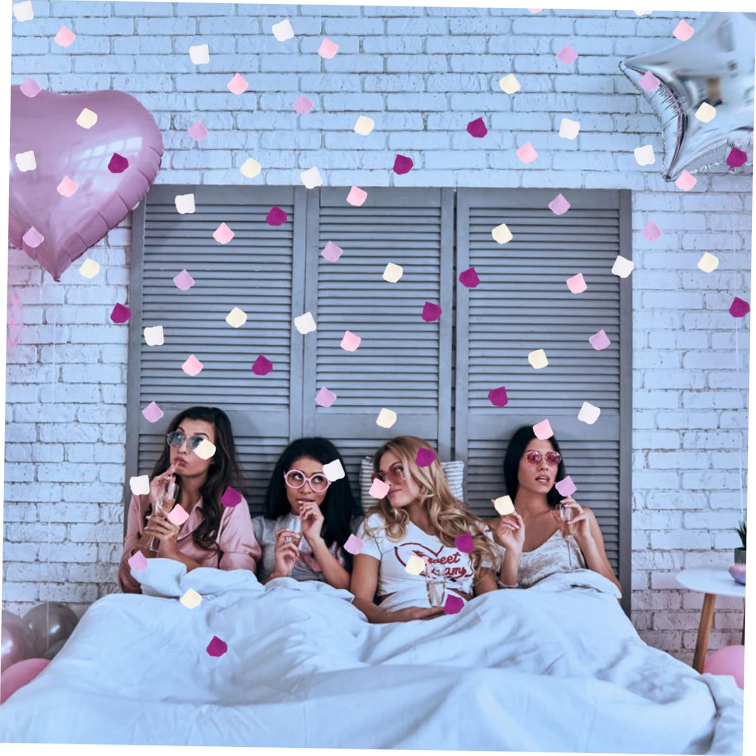 Cabilock 50 Packs Artificial Rose Petals for Wedding Decor