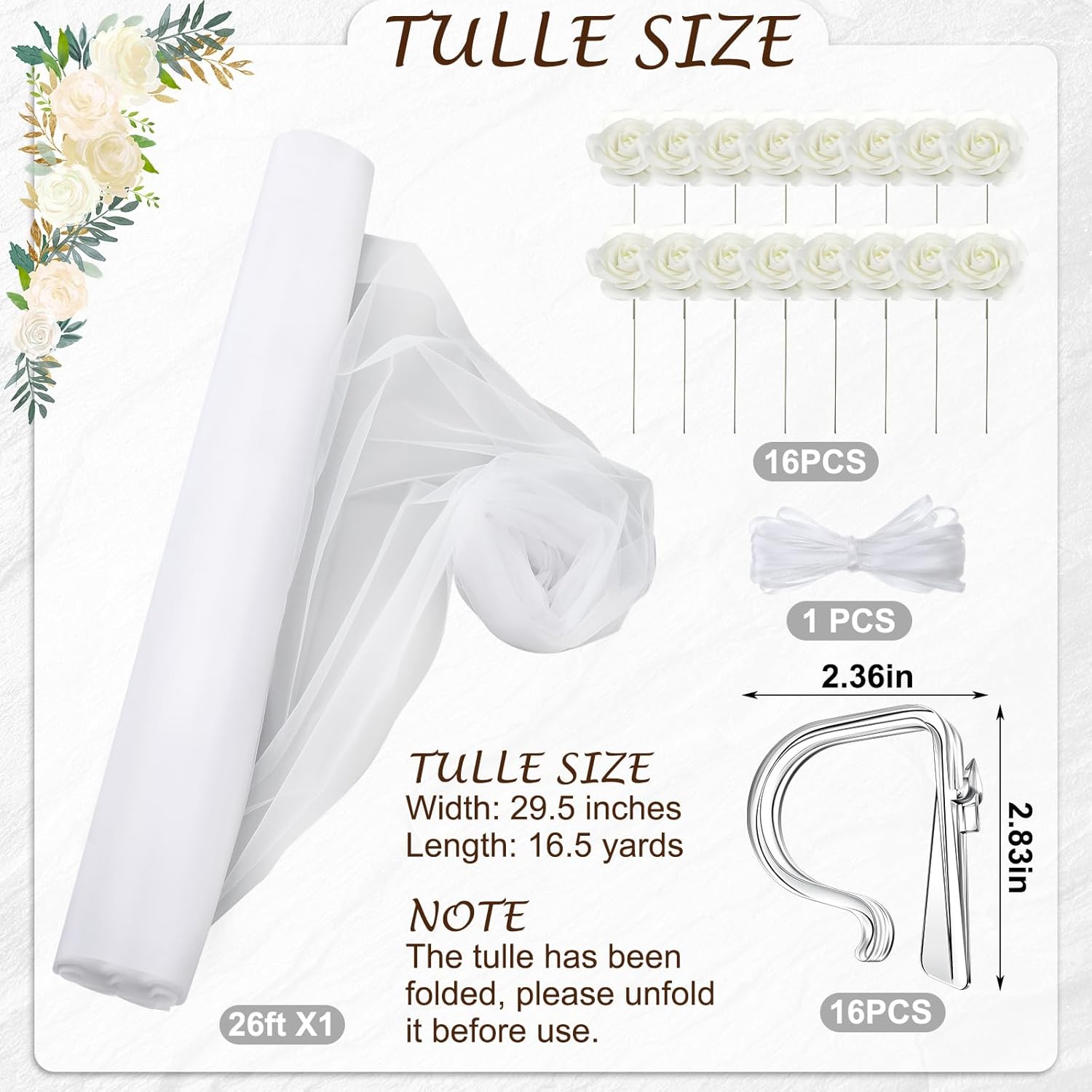 Riceshoot 34 Pcs Wedding Aisle Decorations