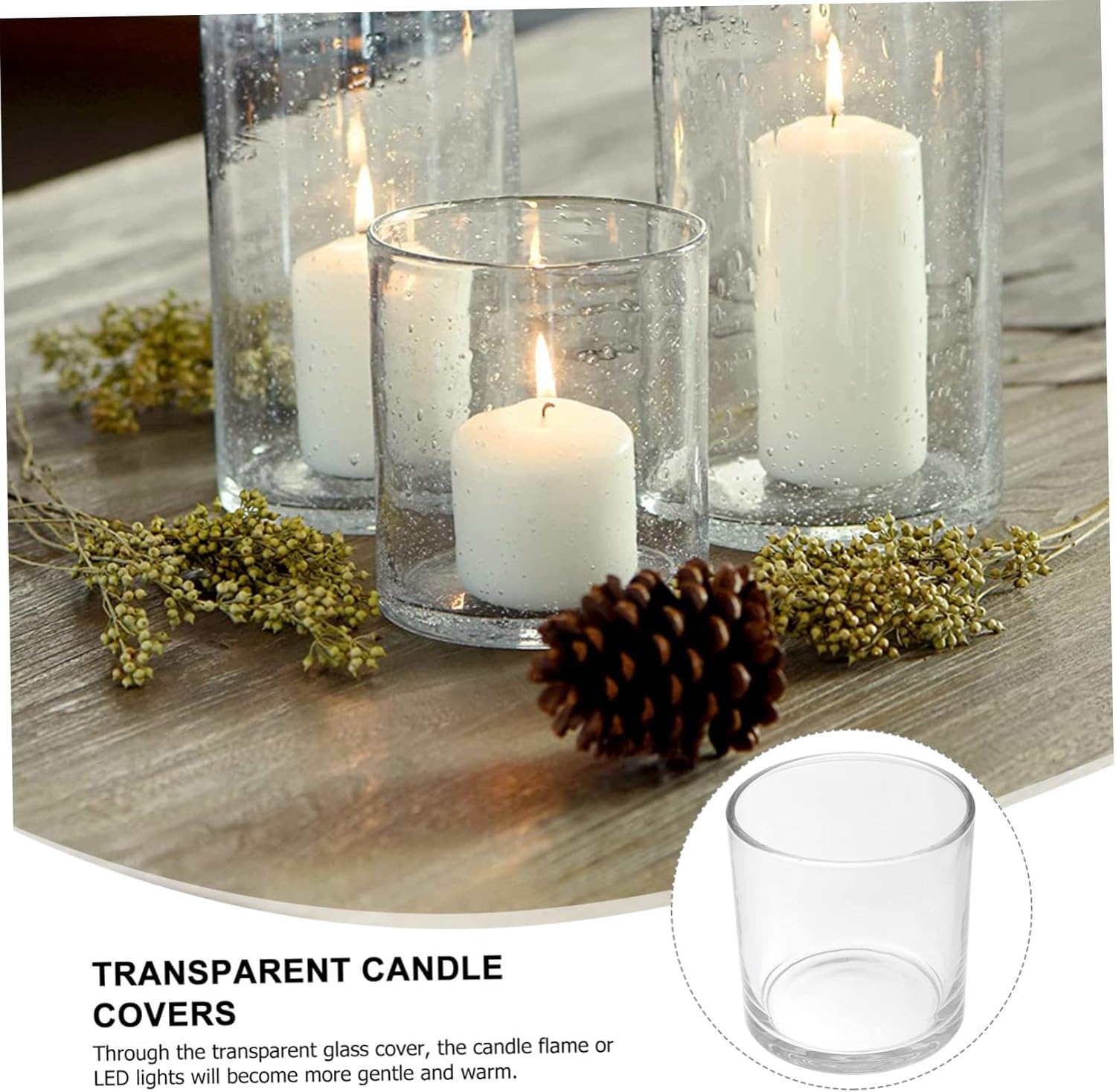 Glass Candle Holder for Candles and Tealights