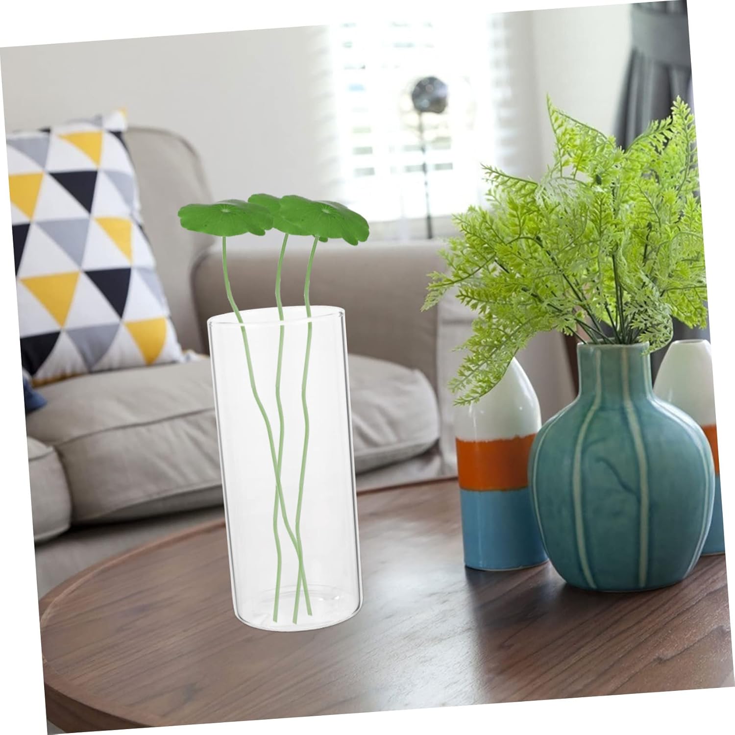 3Pcs Glass Cylinder Vase for Flowers and Decor 1