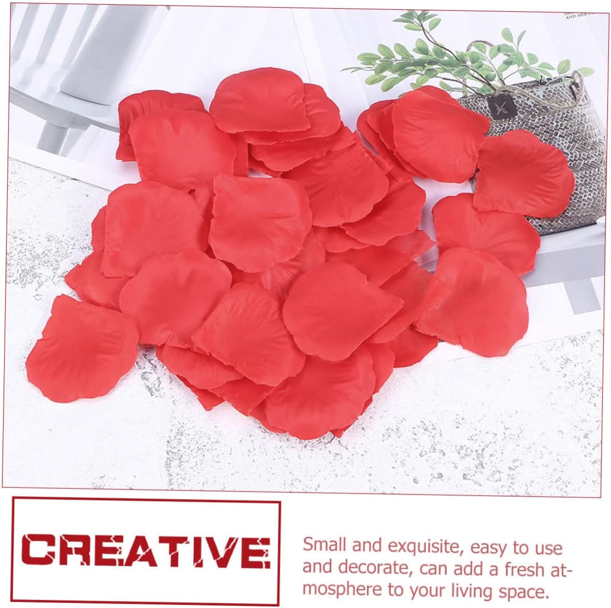 PRETYZOOM 6000pcs Silk Rose Petals for Wedding and Special Events