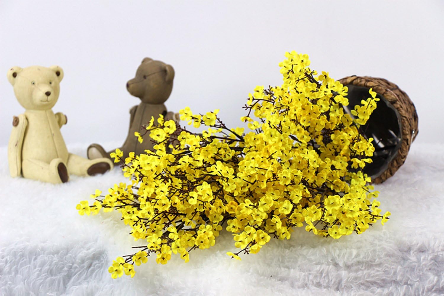 JAKY Global Artificial Flower Bouquet Yellow 6 Bundle