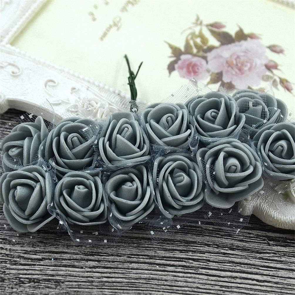 Citinny 144pcs Mini PE Rose Bouquet Wedding Decor