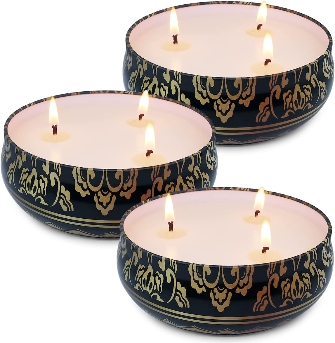 Niky 3-Pack Citronella Candles for Outdoor Indoor Use