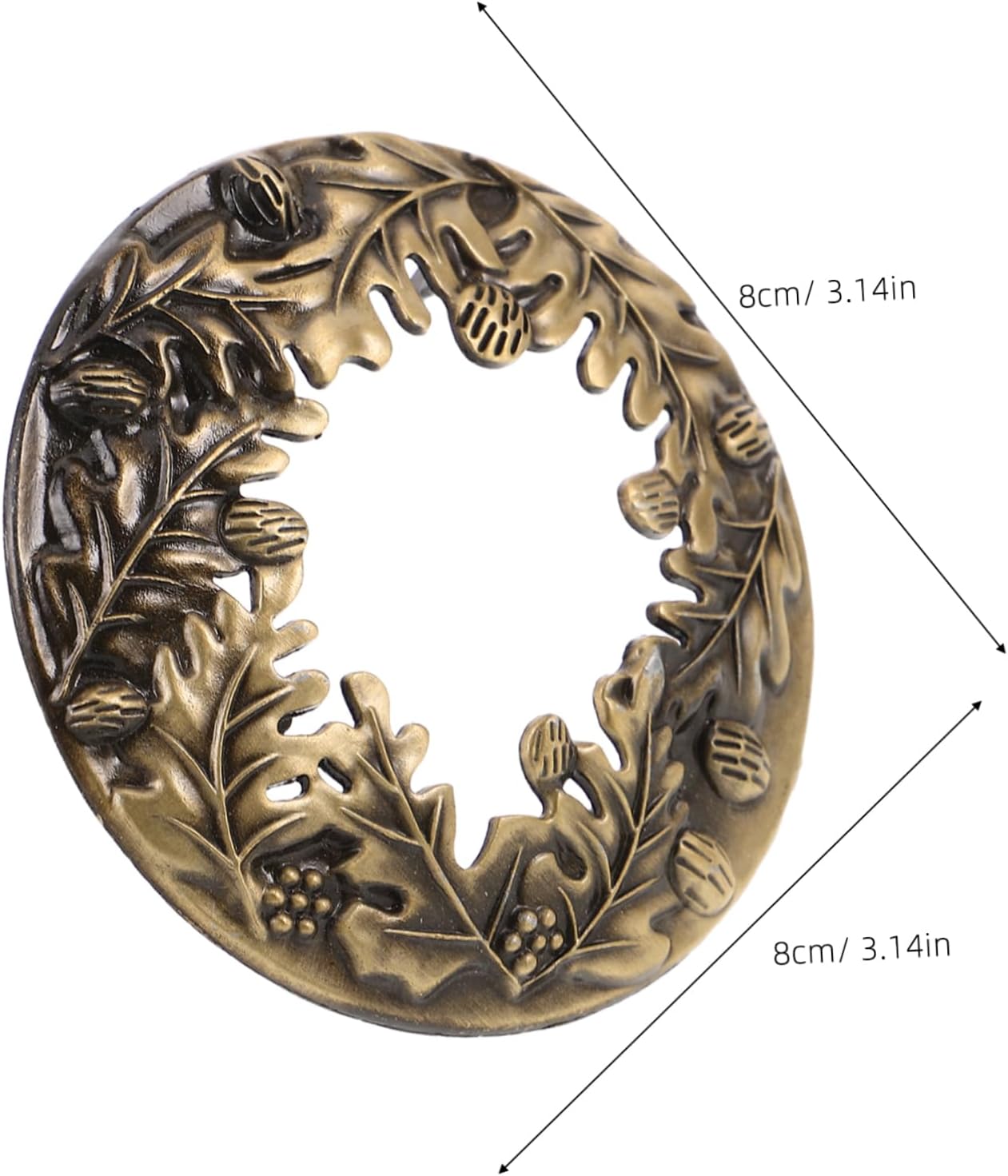 COHEALI Pinecone Candle Topper Sleeve Antique Zinc Alloy Decor