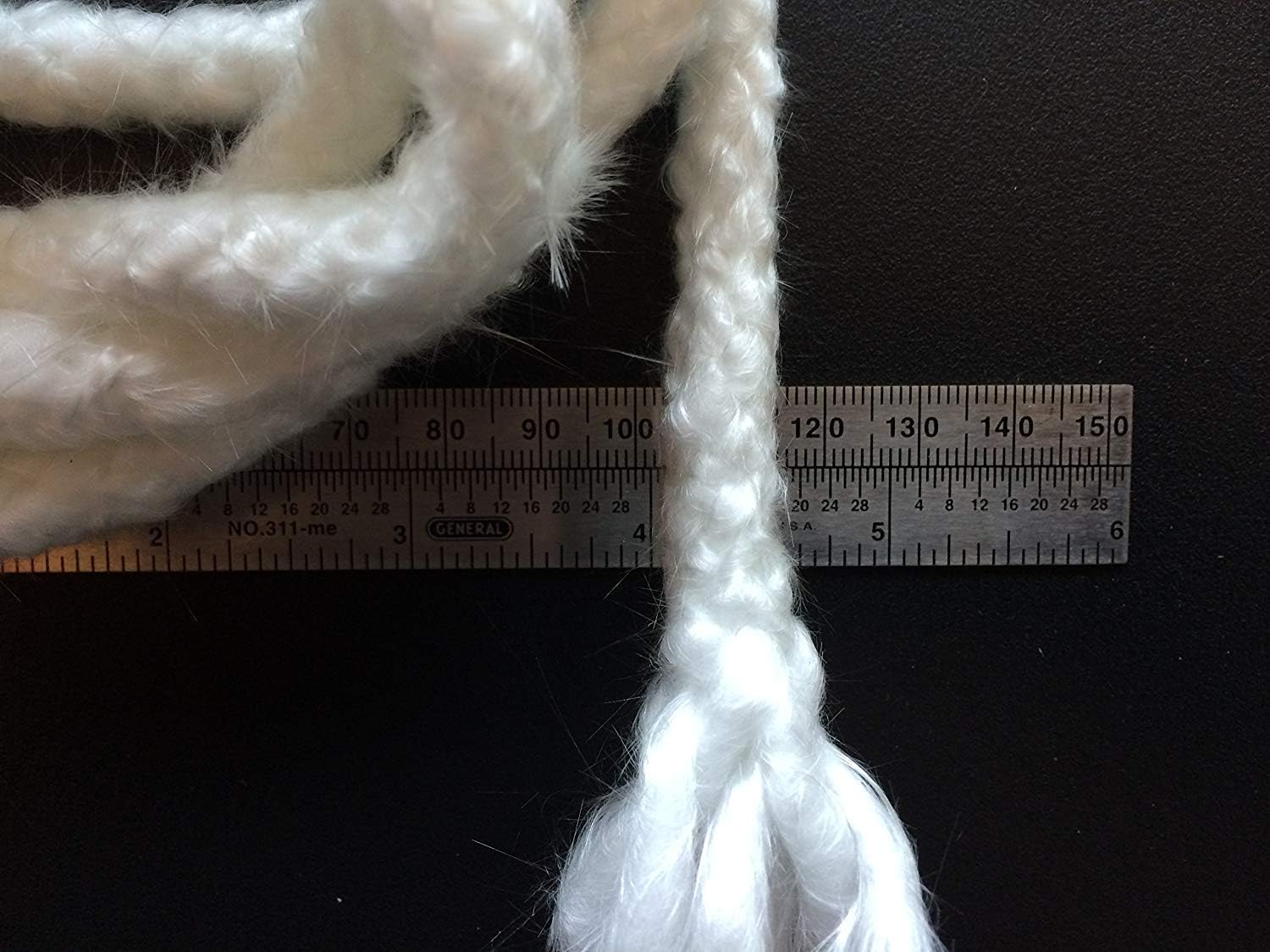 Five Feet x 38 Inch Fiberglass Wick for Kerosene Oil Lamps