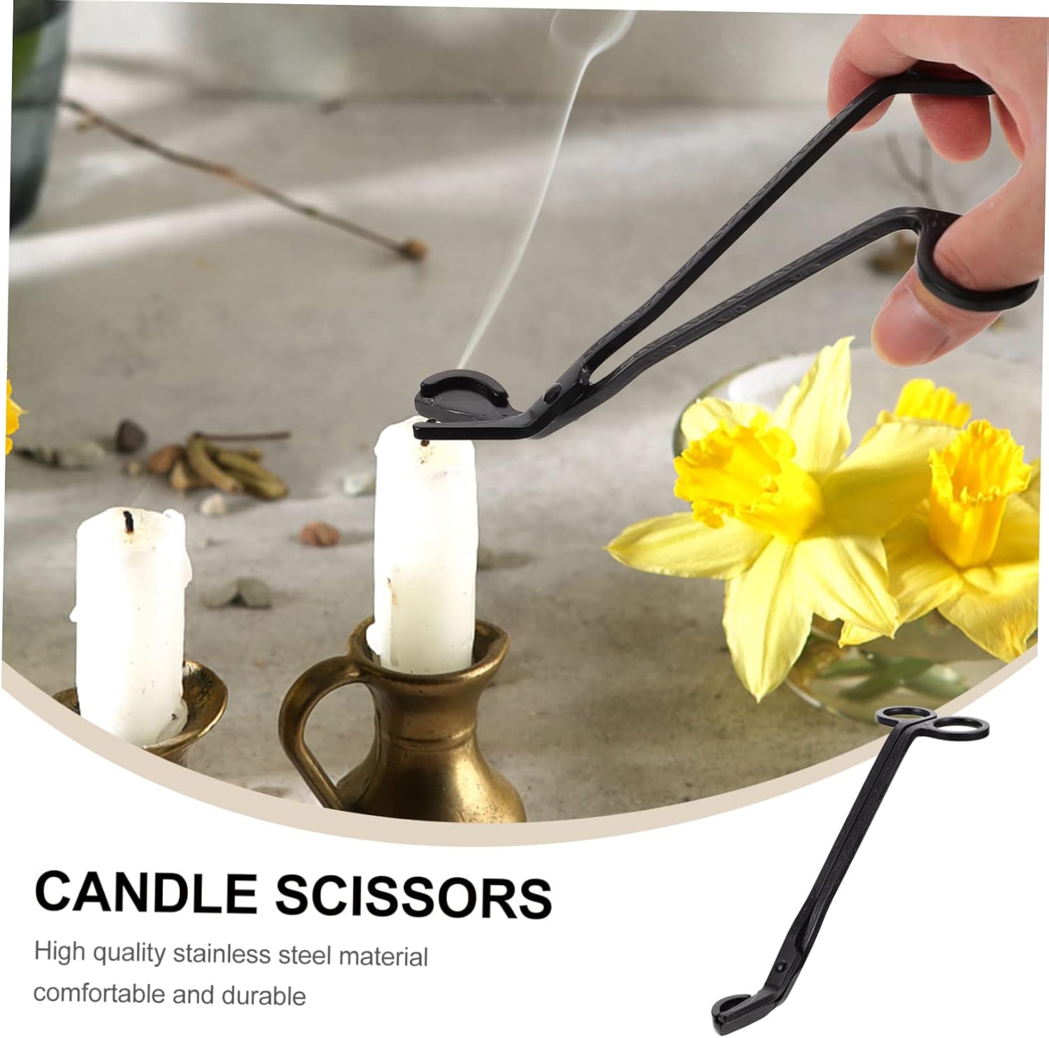 3pcs Stainless Steel Wick Cutters Candle Snuffing Tool