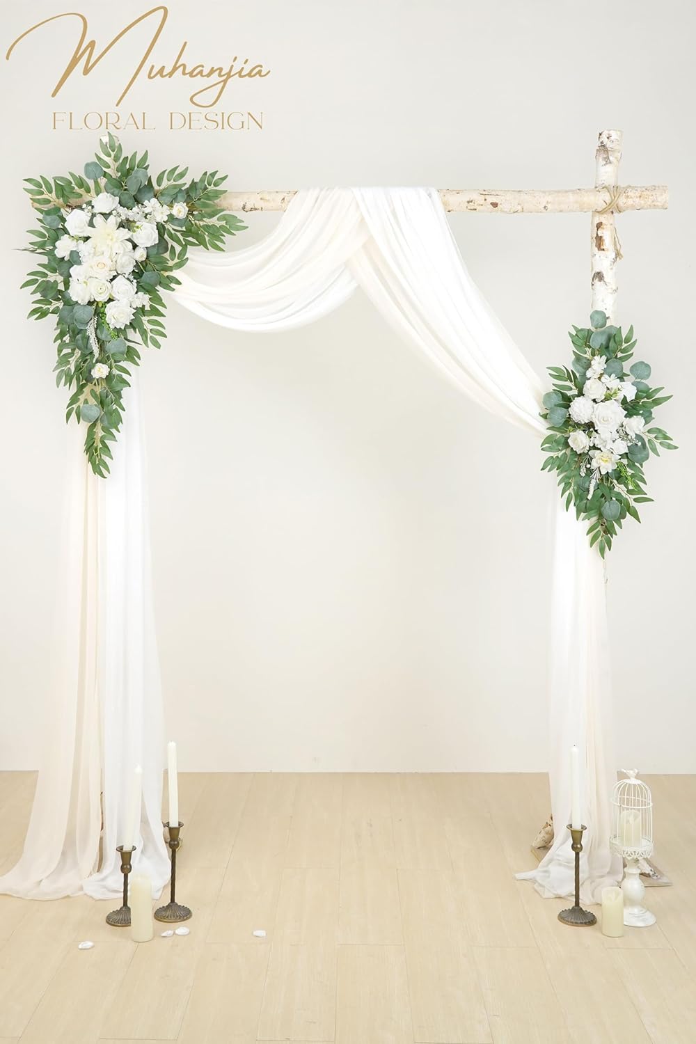 Artificial Flower Arch Kit 4-Piece Wedding Decor