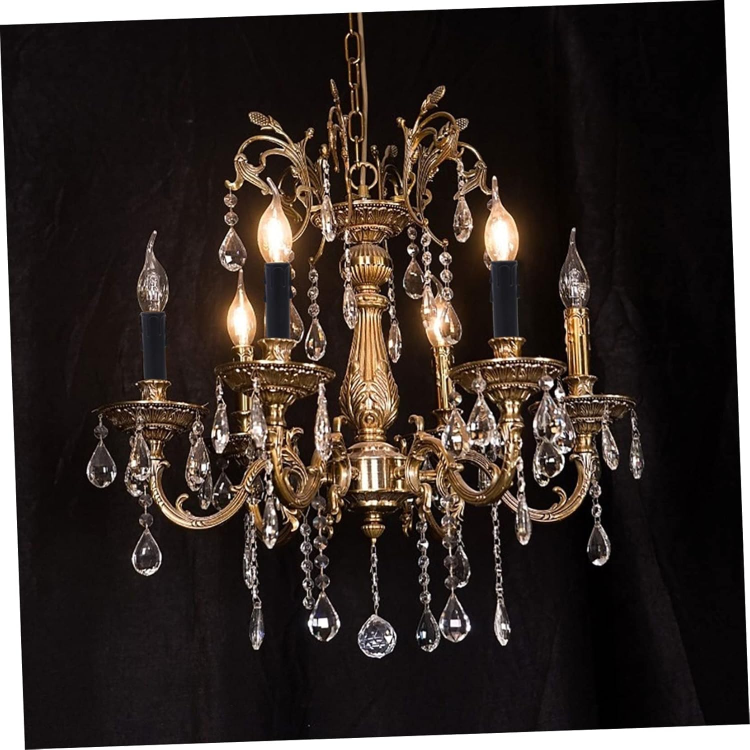 20pcs Plastic Candle Sleeves for Chandeliers and Lamp Bases