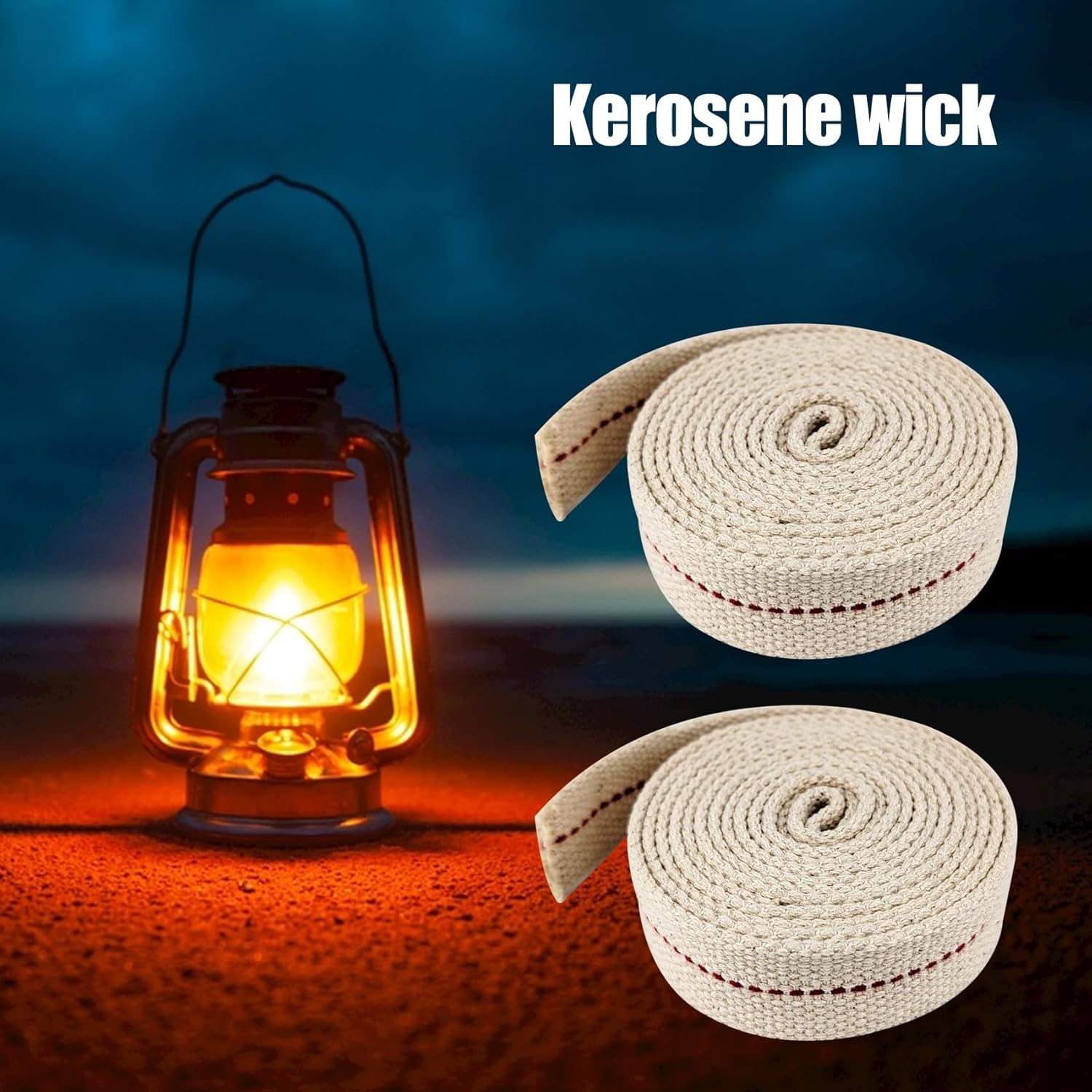1 Roll Oil Lamp Wick - 65 Feet Length 1 Inch Width Replacement