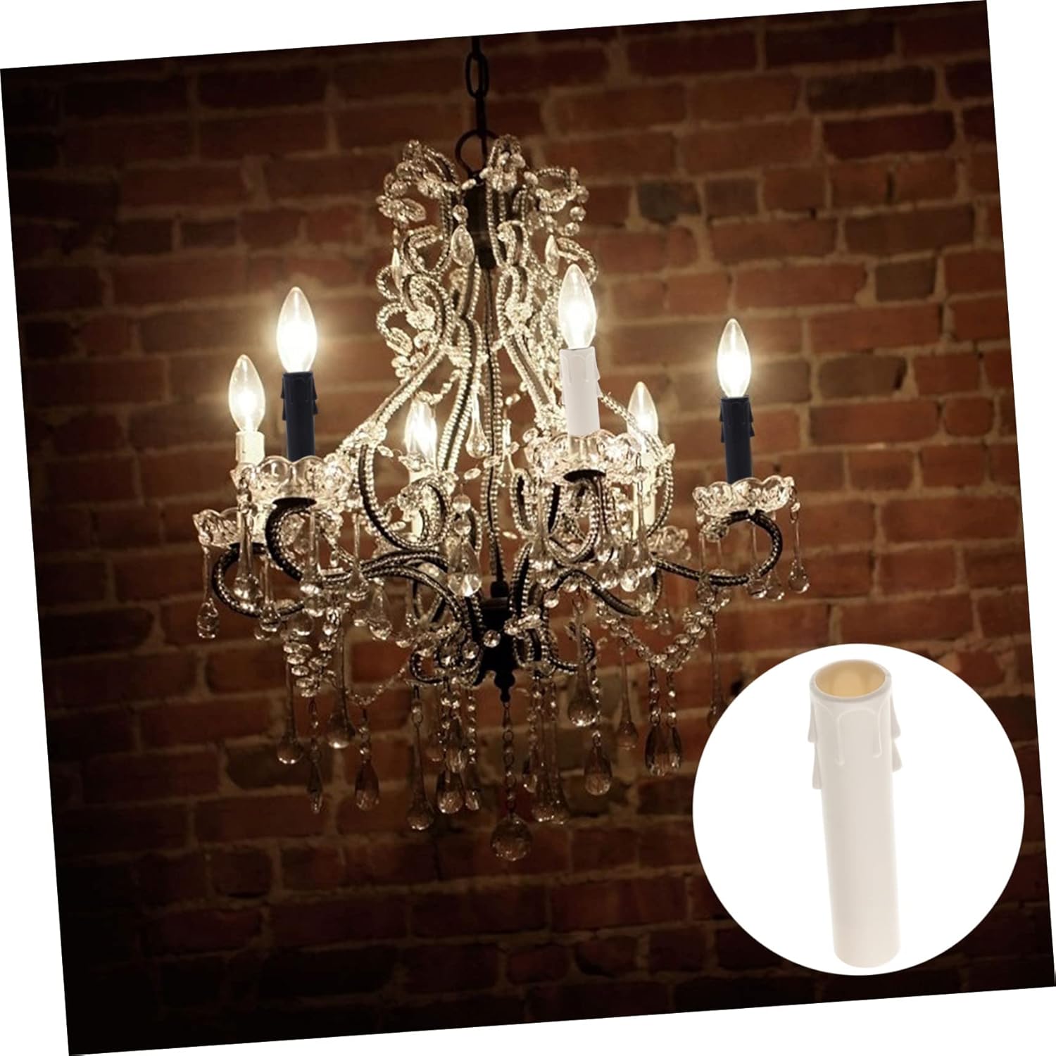 20pcs Decorative Candle Sleeves for Chandelier Socket Covers